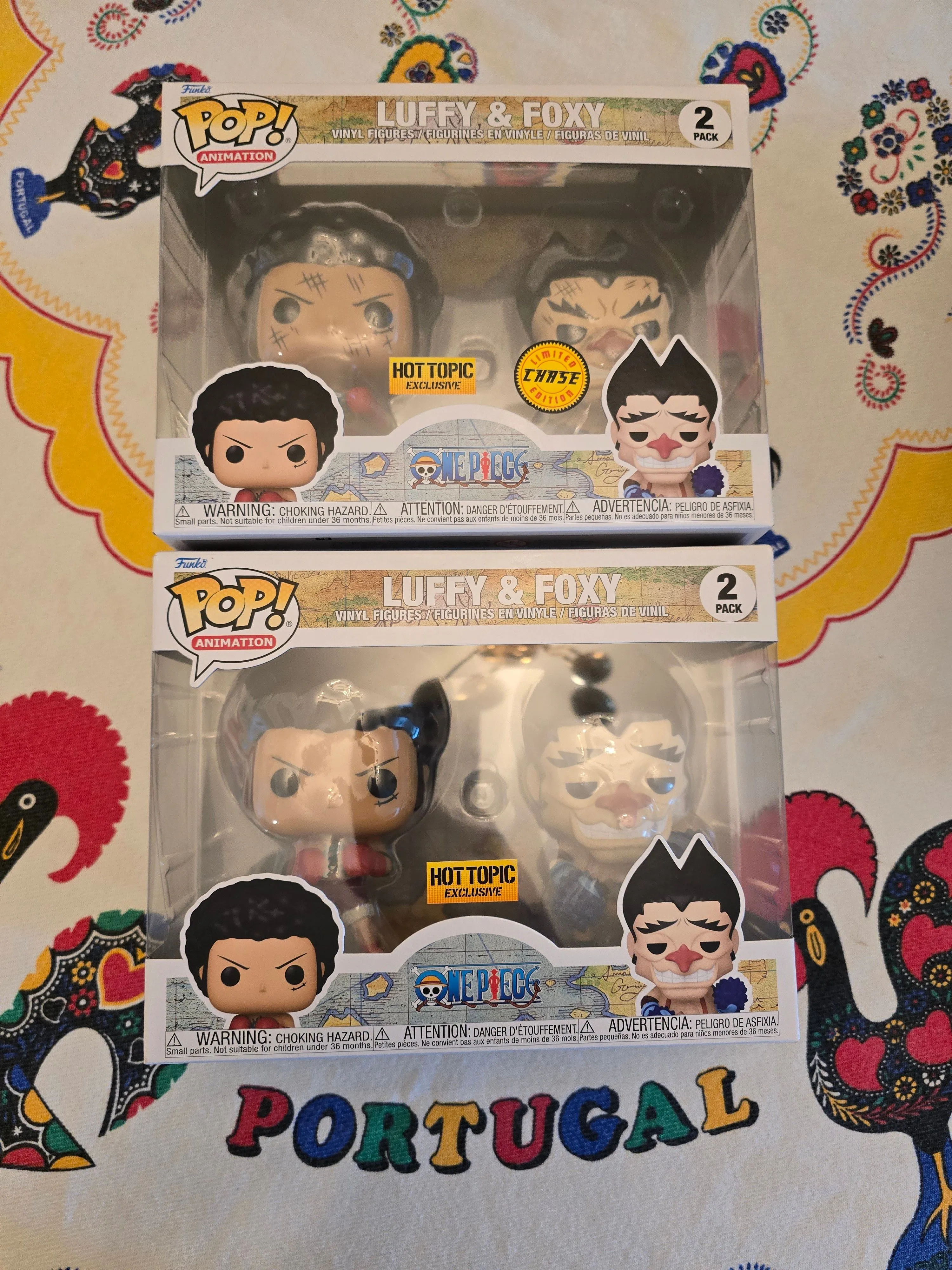 Product image for Luffy and foxy Chase and common Funko pop