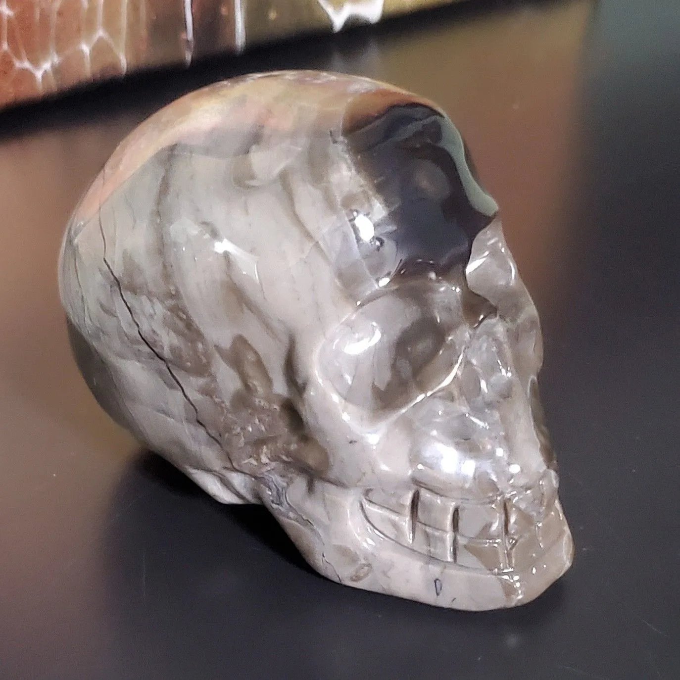 Product image for Volcanic Agate Skull