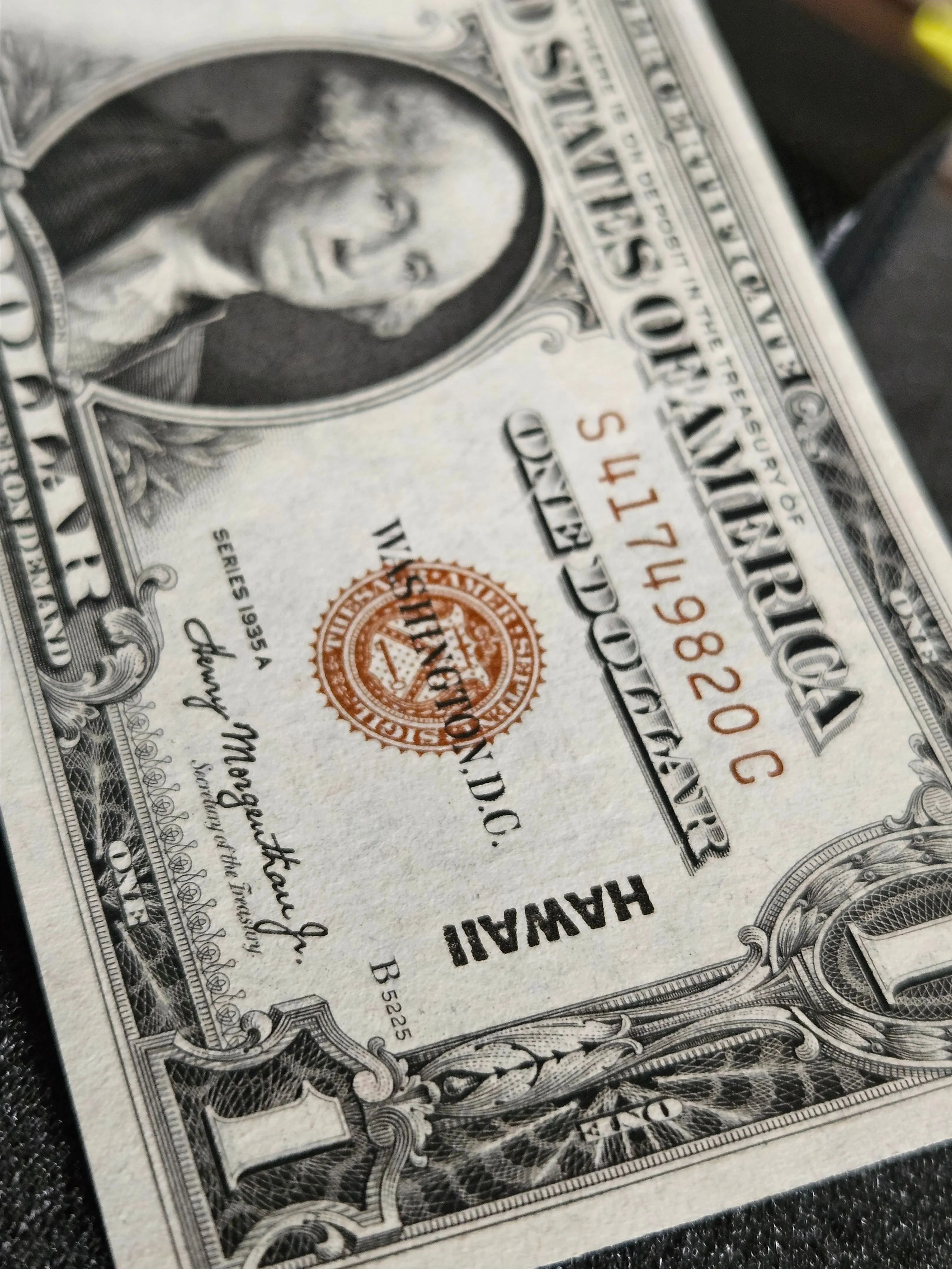 Product image for 1935A $1 Hawaii silver certificate 