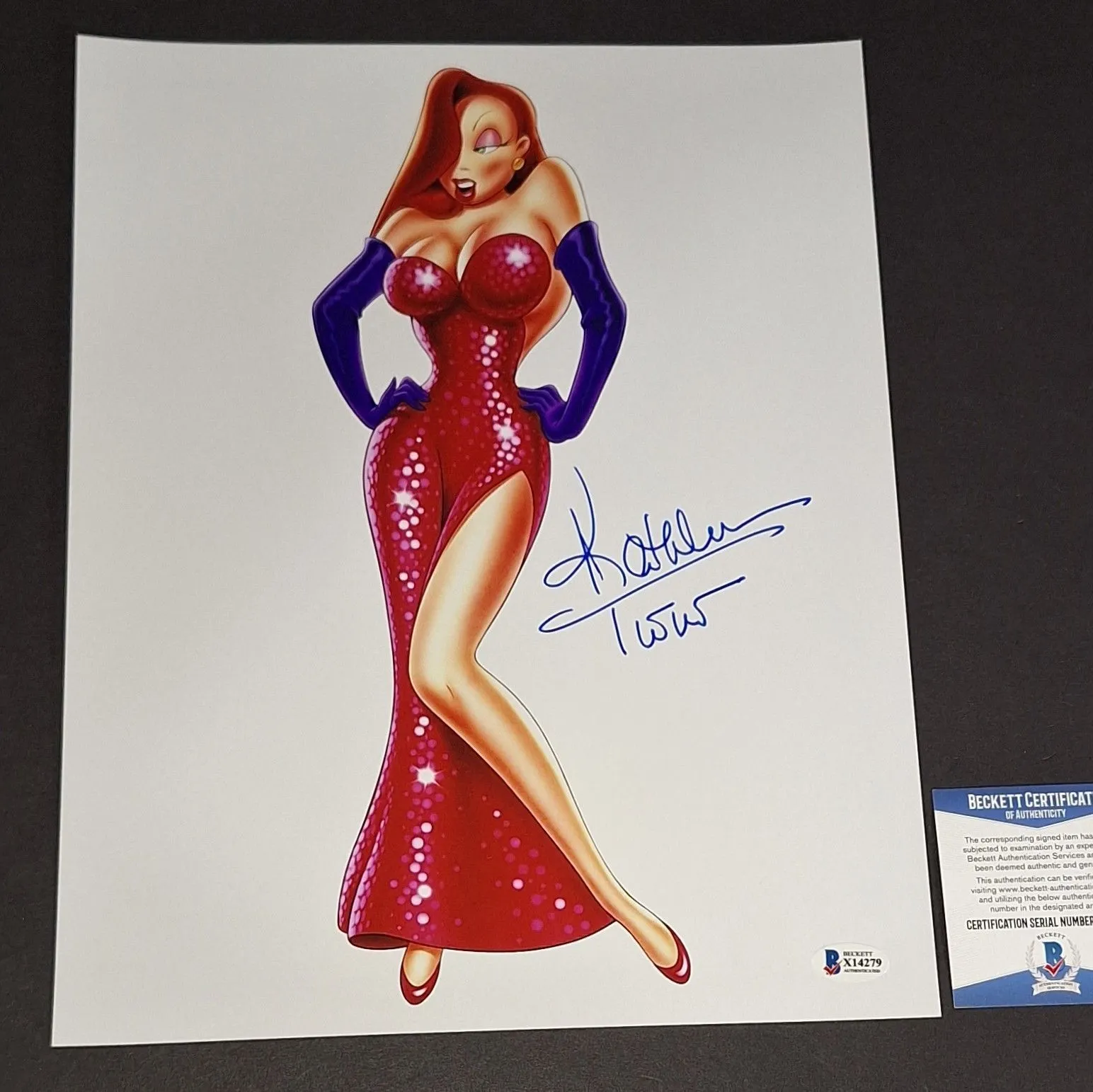 Product image for 🔥 Kathleen Turner autographed 11x14 Beckett COA 🔥