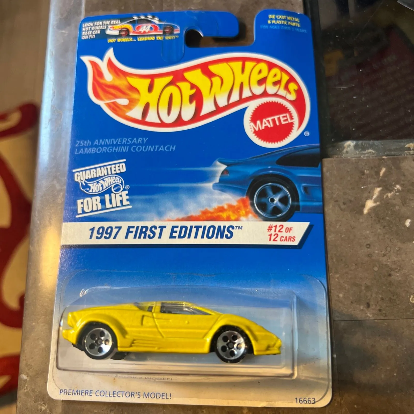 Product image for Hot Wheels 1997 First Editions #12 Cars 25th Lamborghini Countach #510 New 🤗