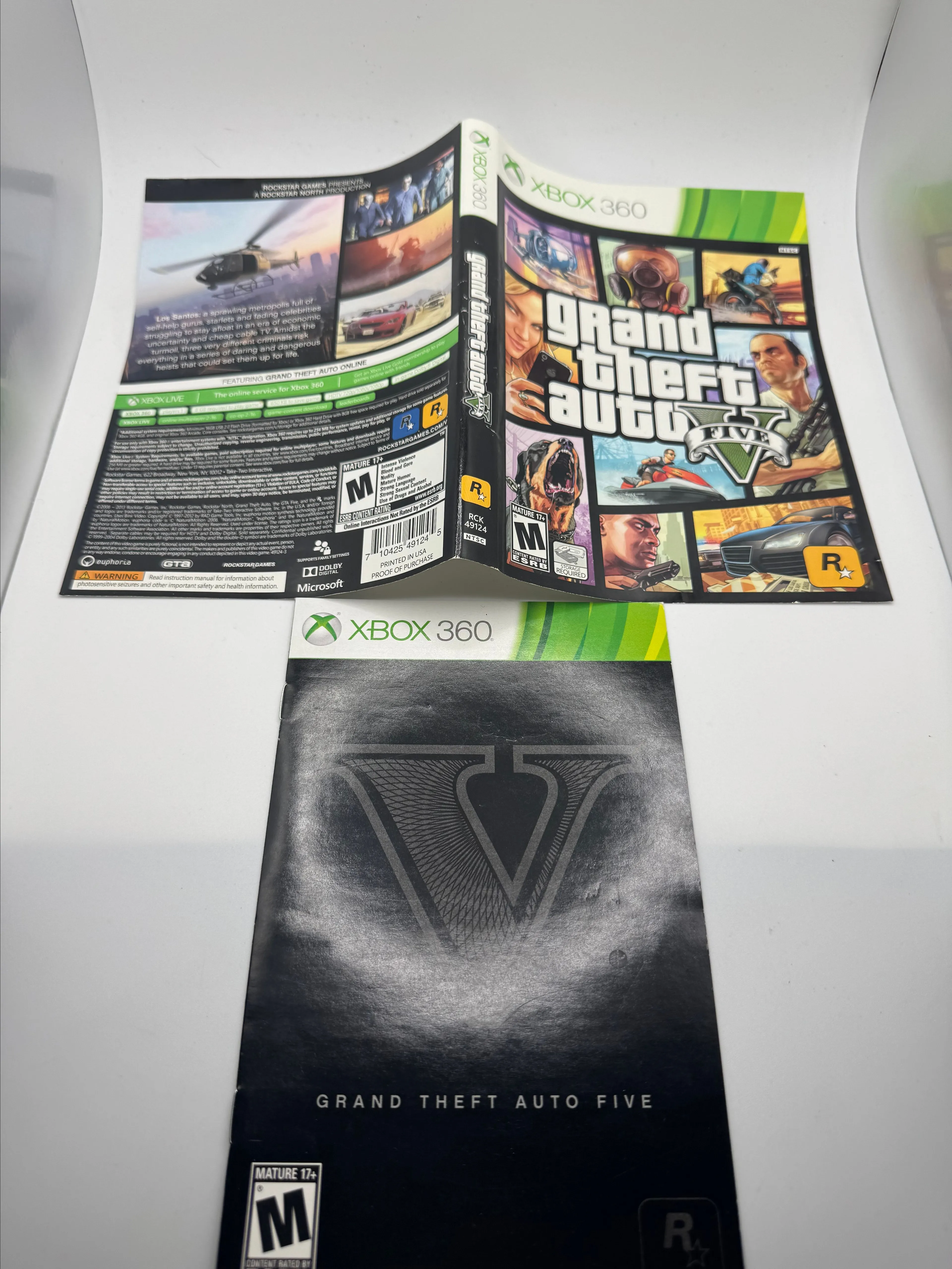 Product image for Cover Art / Manual - Xbox 360 - GTA V