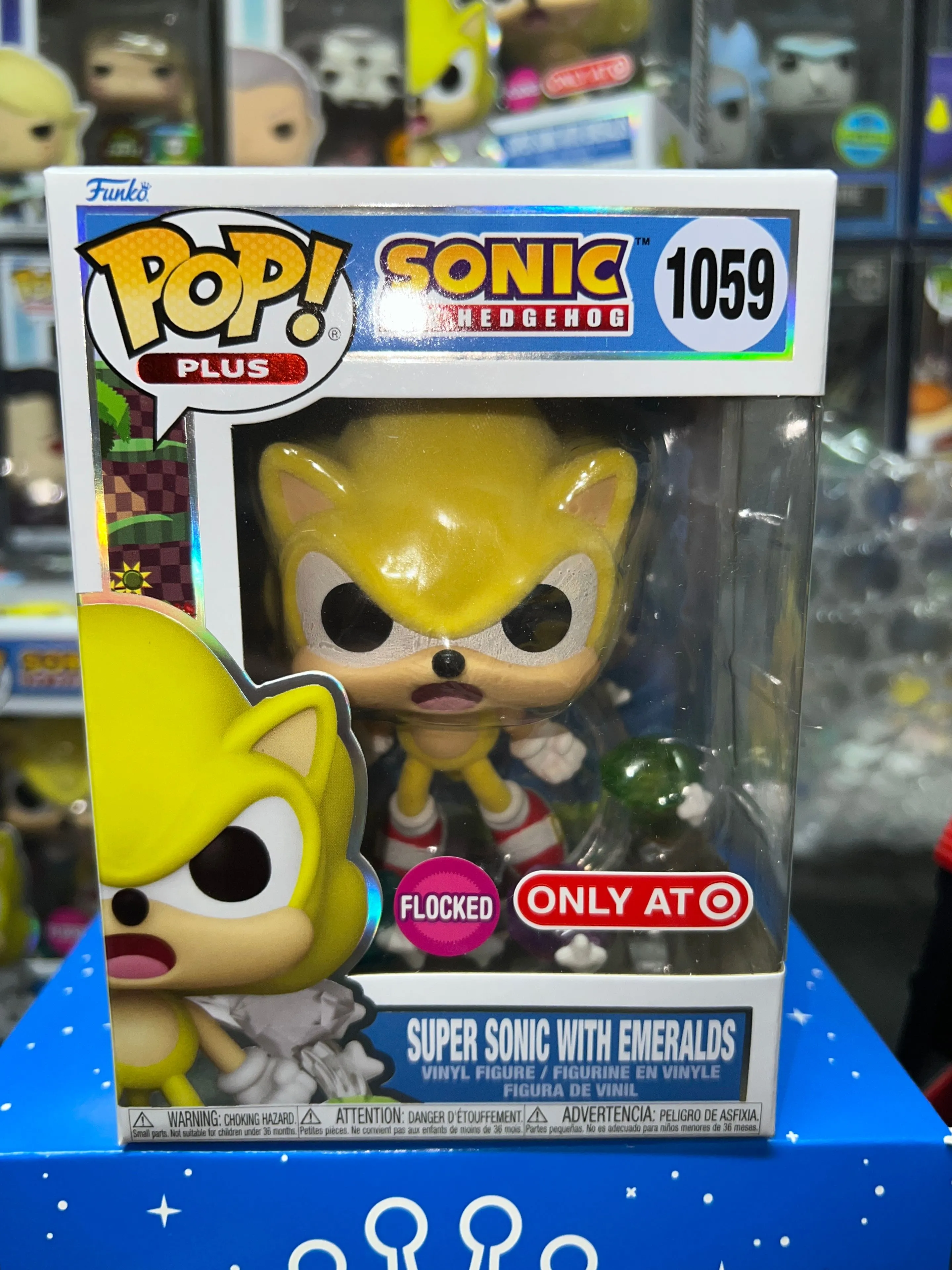 Product image for Super Sonic with Emeralds (Flocked Target Ex)