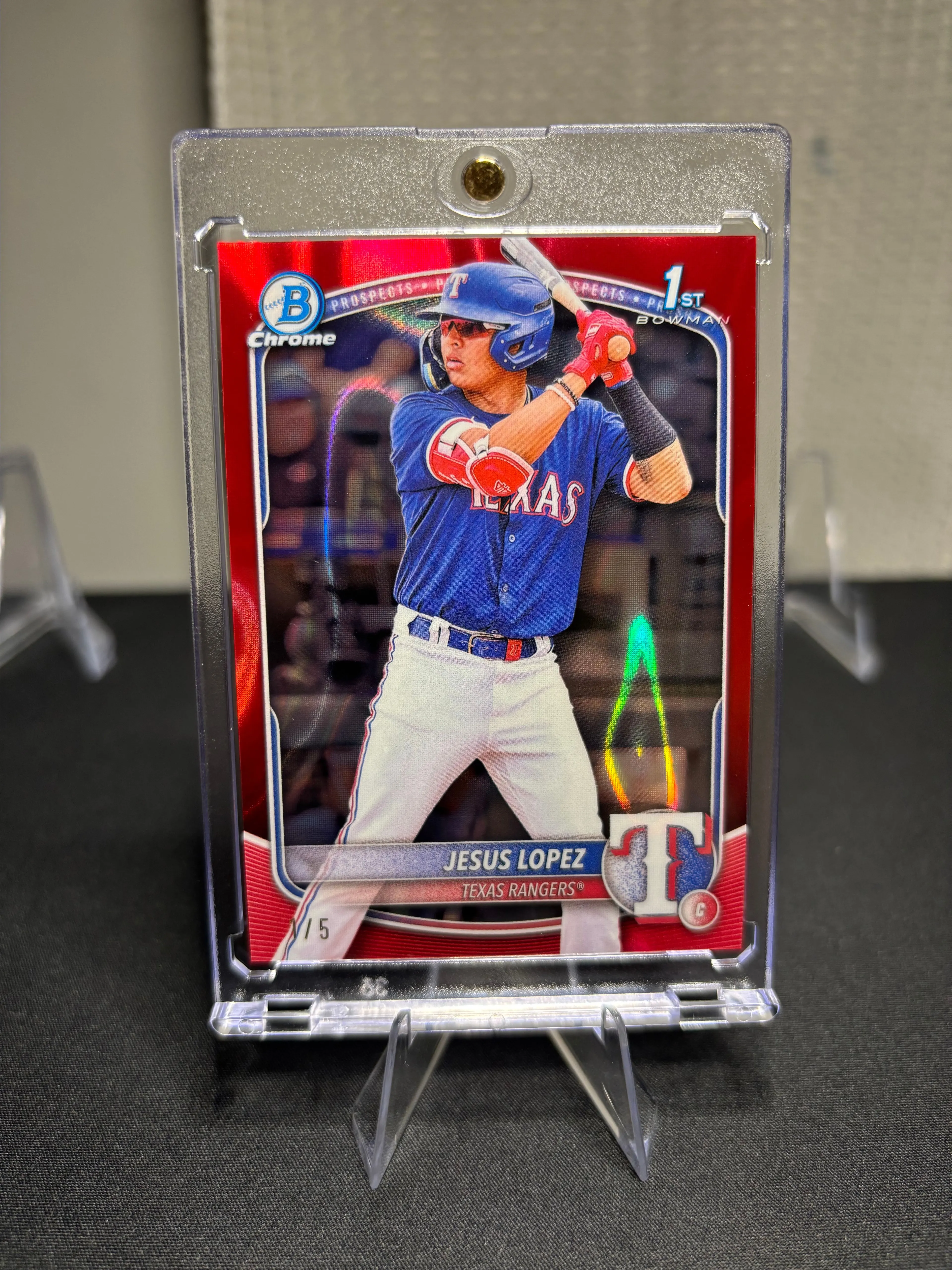 Product image for Jesus Lopez 2025 1st Bowman Chrome Red Refractor /5