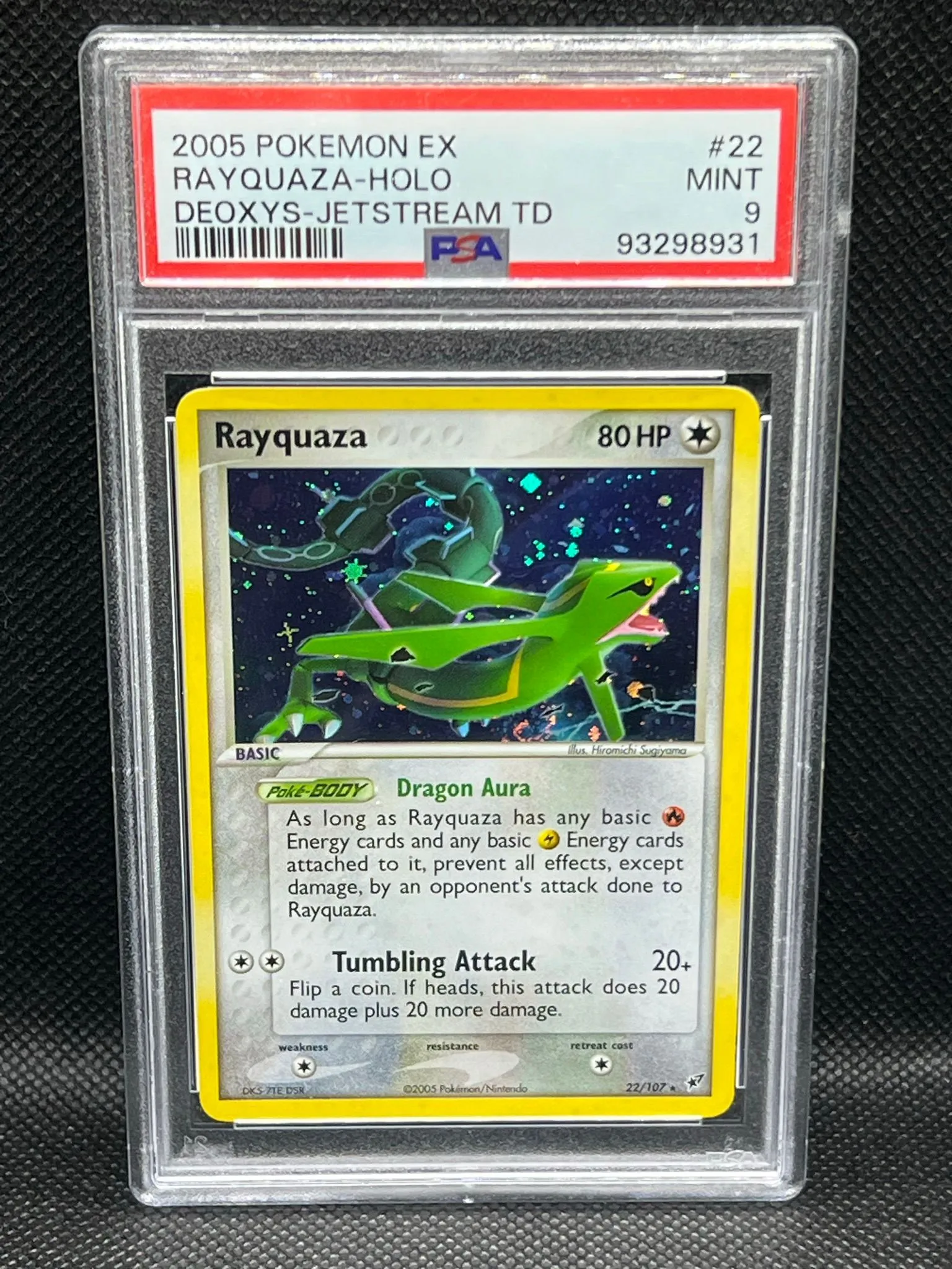 Pokmon TCG 2005 Rayquaza Holo 22/107 PSA 9 Pokmon Ex Deoxys-Jetstream  SUPER RARE  Whatnot: Shop, Sell, Connect