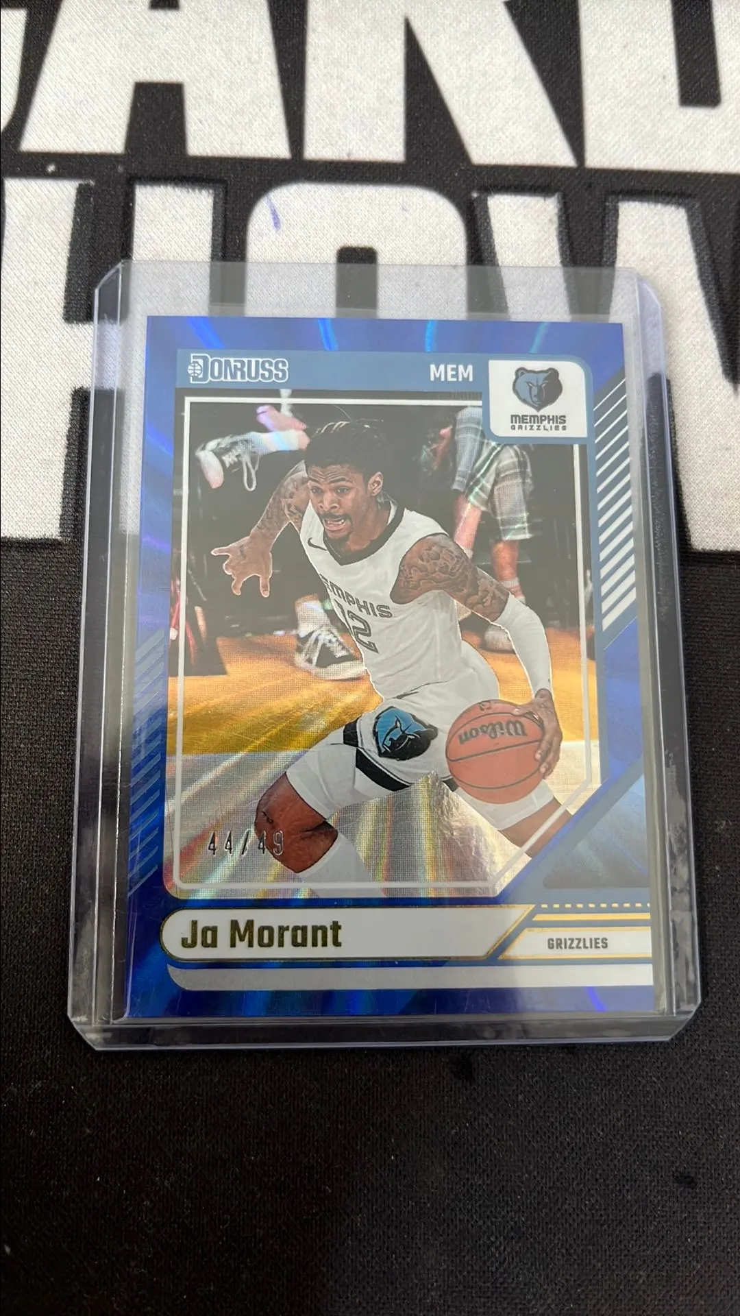 Product image for 2024-25 Donruss Ja Morant blue holo /49