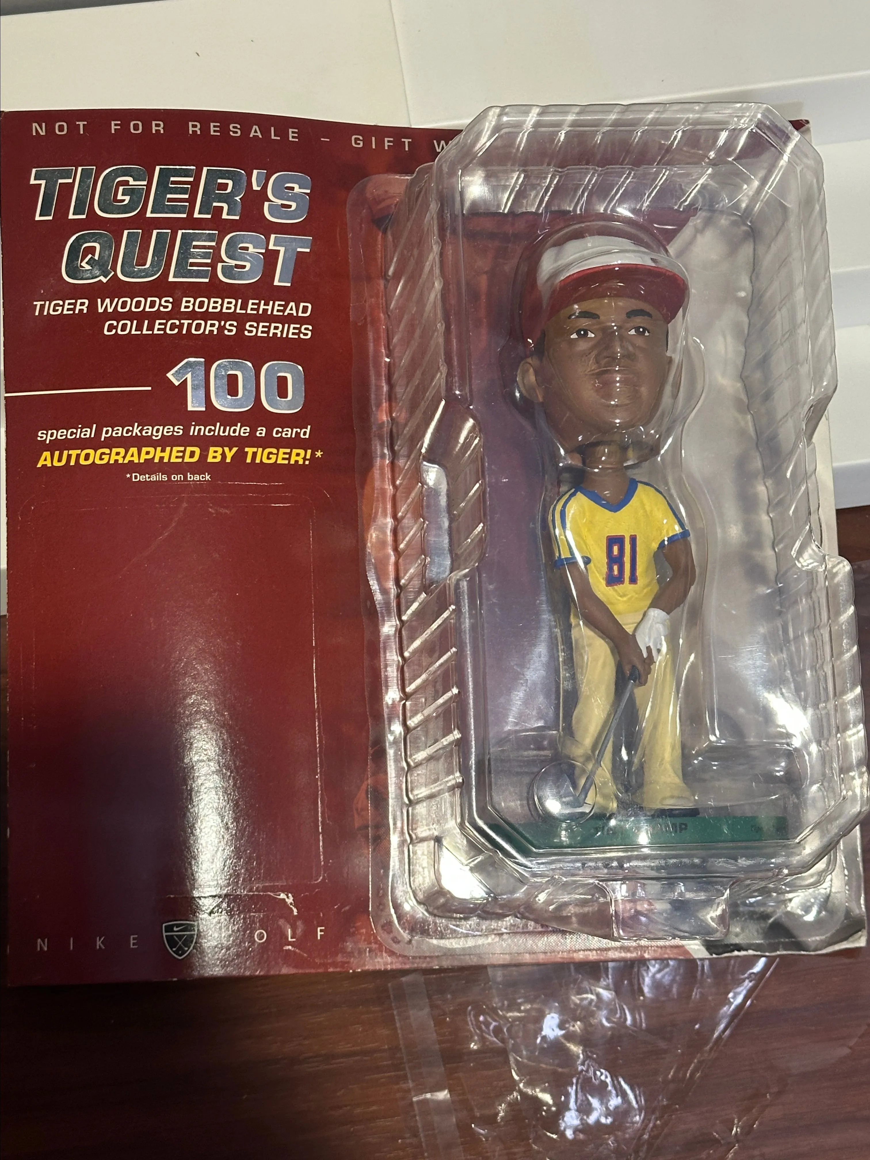 Product image for Tiger Woods Bobblehead Collector Series Tiny Champ Figure Golf Nike Upper Deck