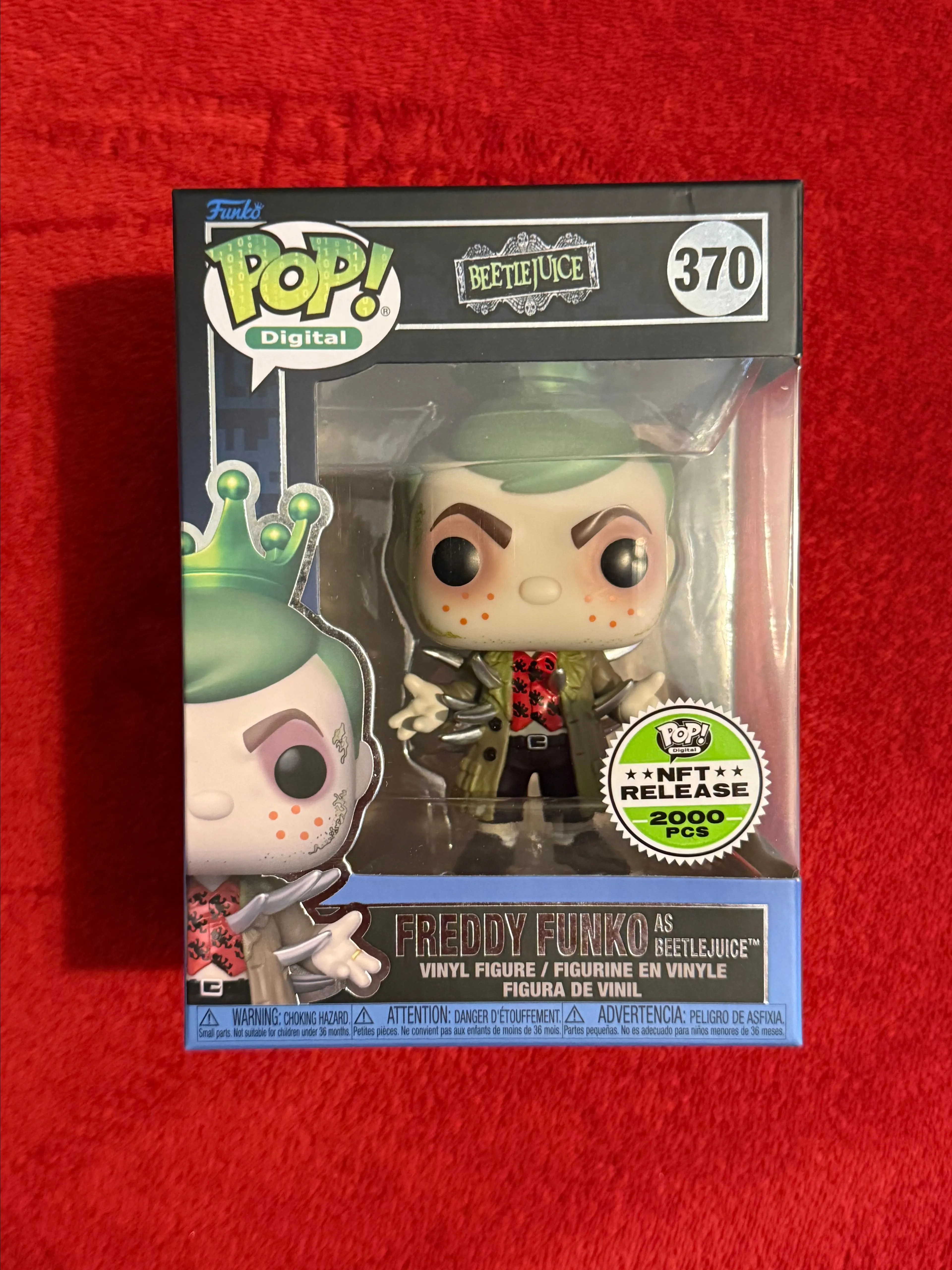 Product image for Funko Pop Digital Freedy Funko as Beetlejuice #370 NFT Release 2000 PCS Royalty