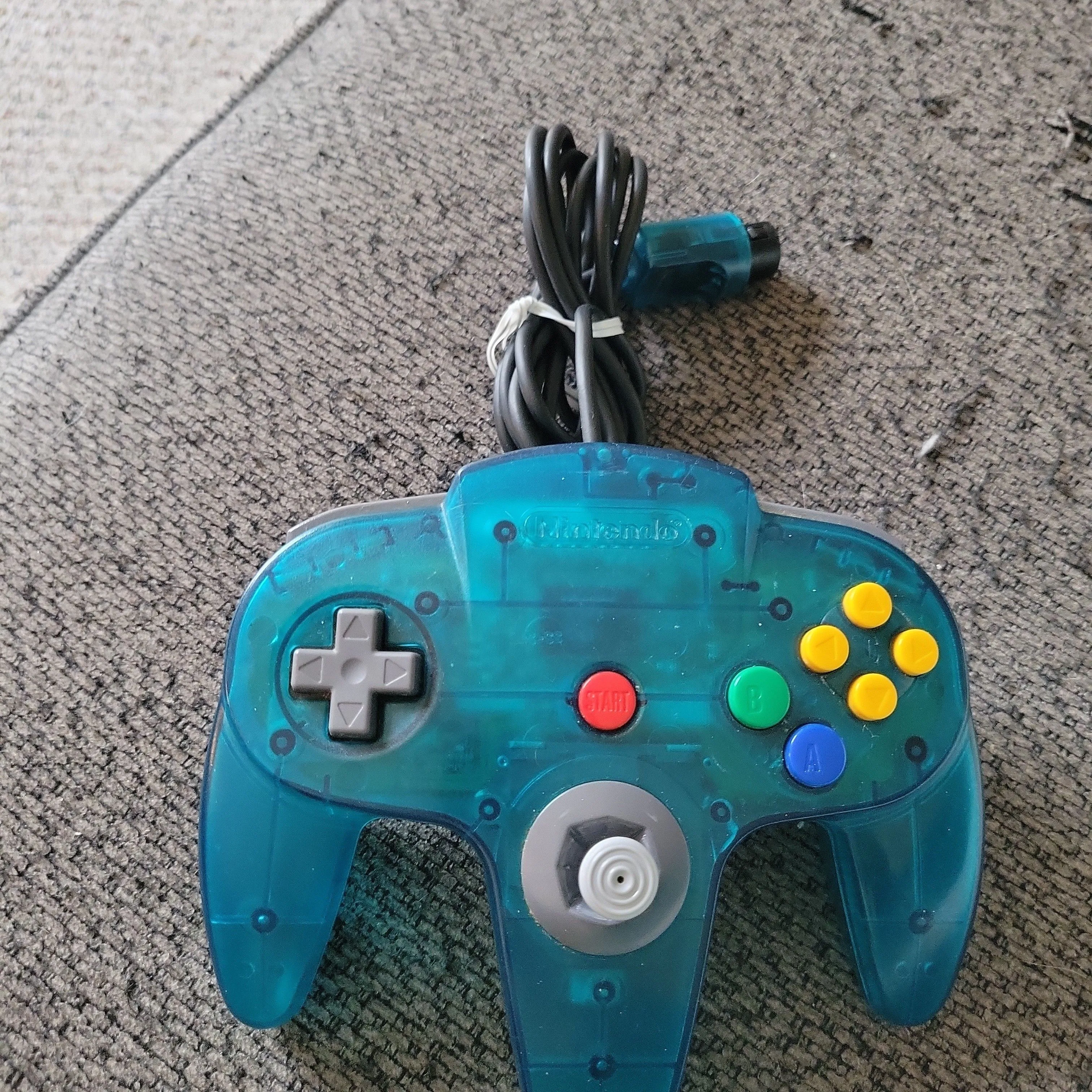 Product image for ice blue Nintendo 64 controller 