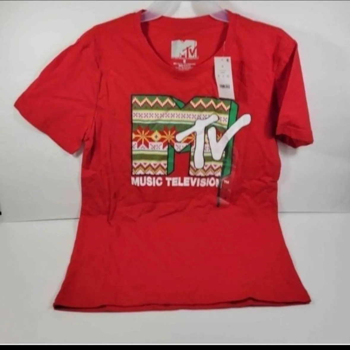 Product image for Womens/Juniors Size Medium MTV Holiday Tshirt