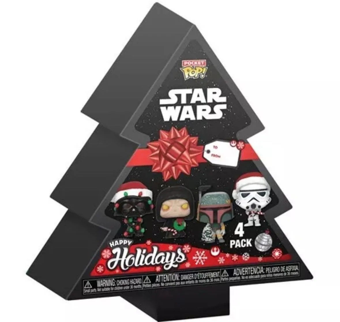 Product image for Holiday Star Wars 4-Pack Funko Pocket Pop