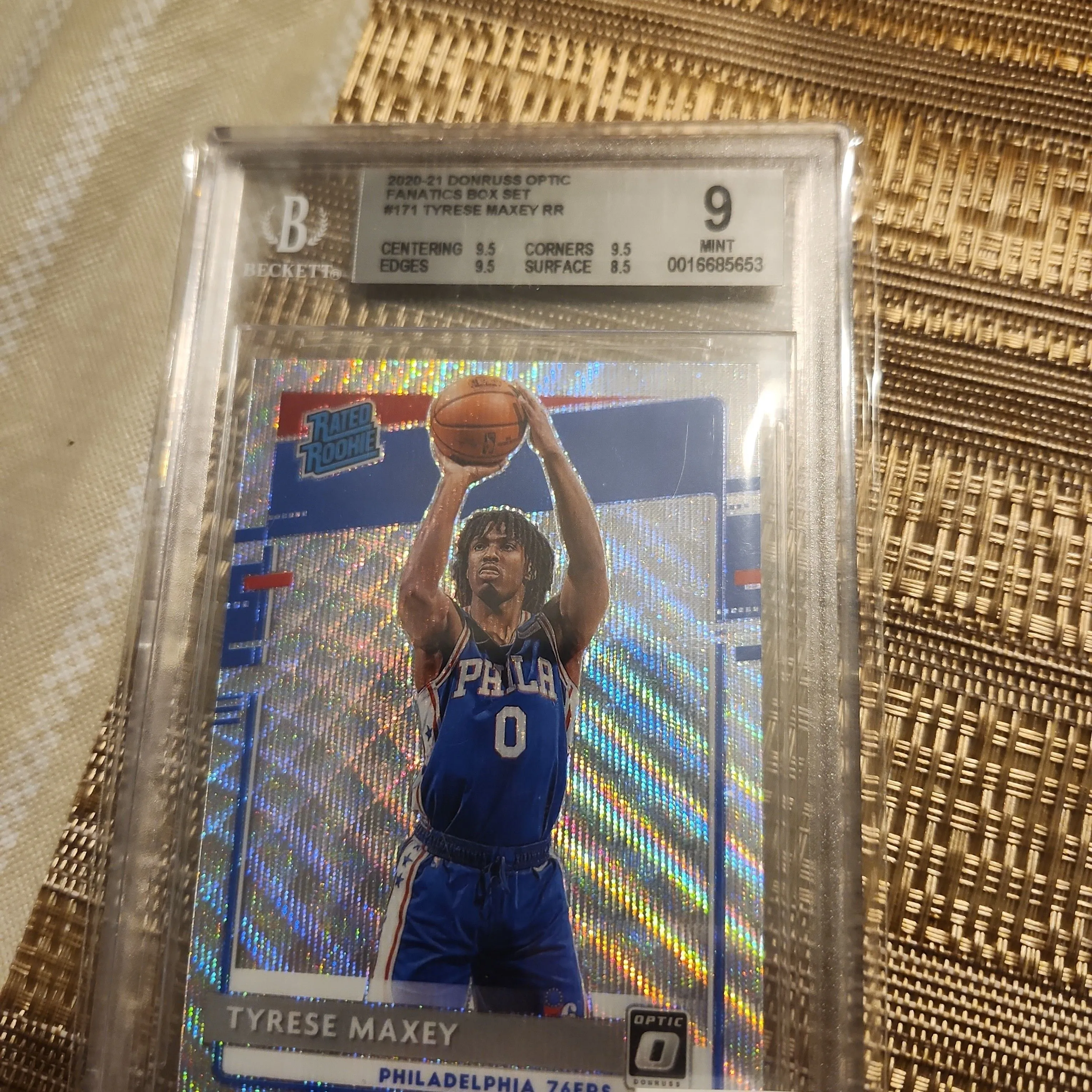 Product image for 2018 Panini Donruss Optic Jalen Brunson 179 Holo PSA MINT 9