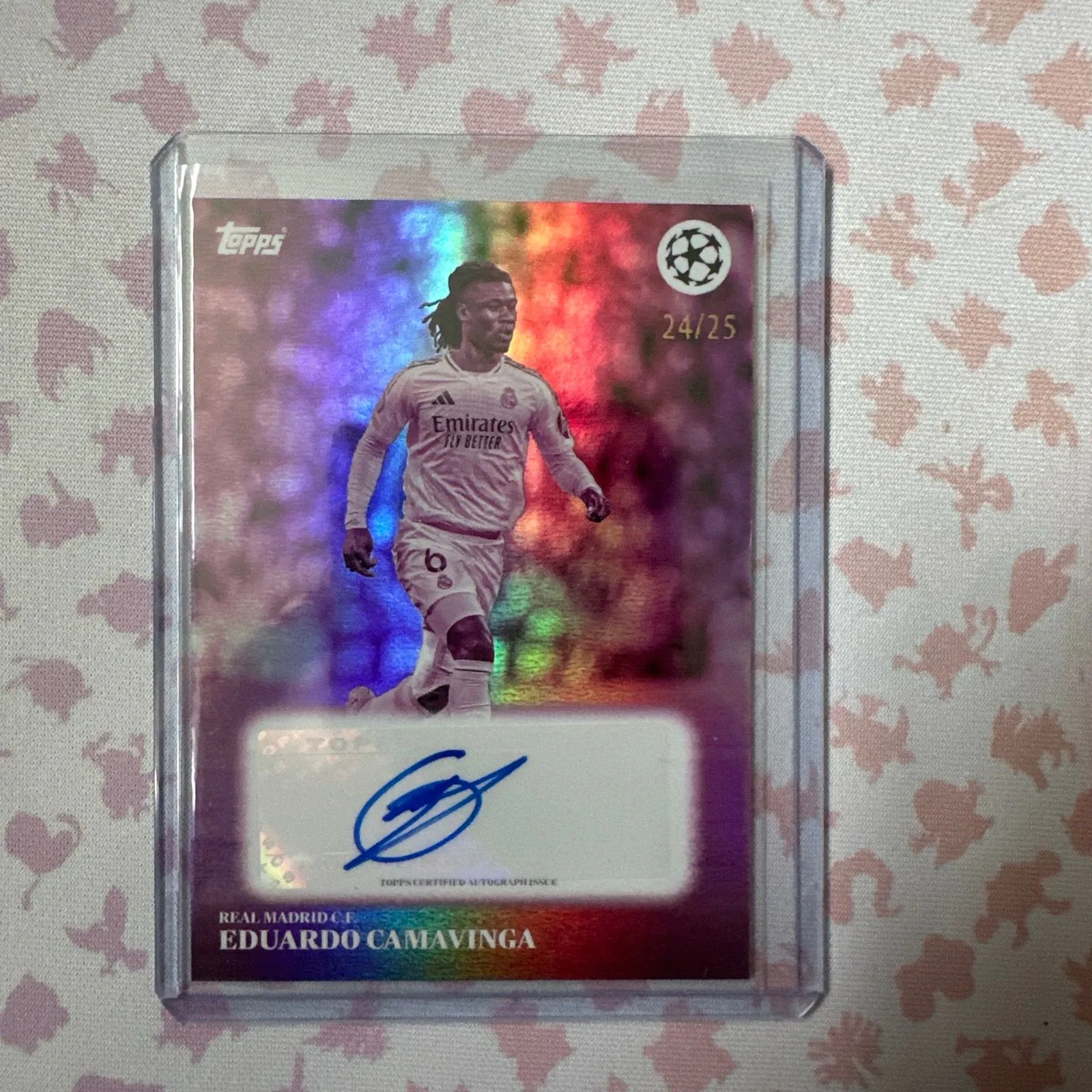 Product image for 2024-25 Topps UEFA UCL Simplicidad Eduardo Camavinga Real Madrid Auto 24/25