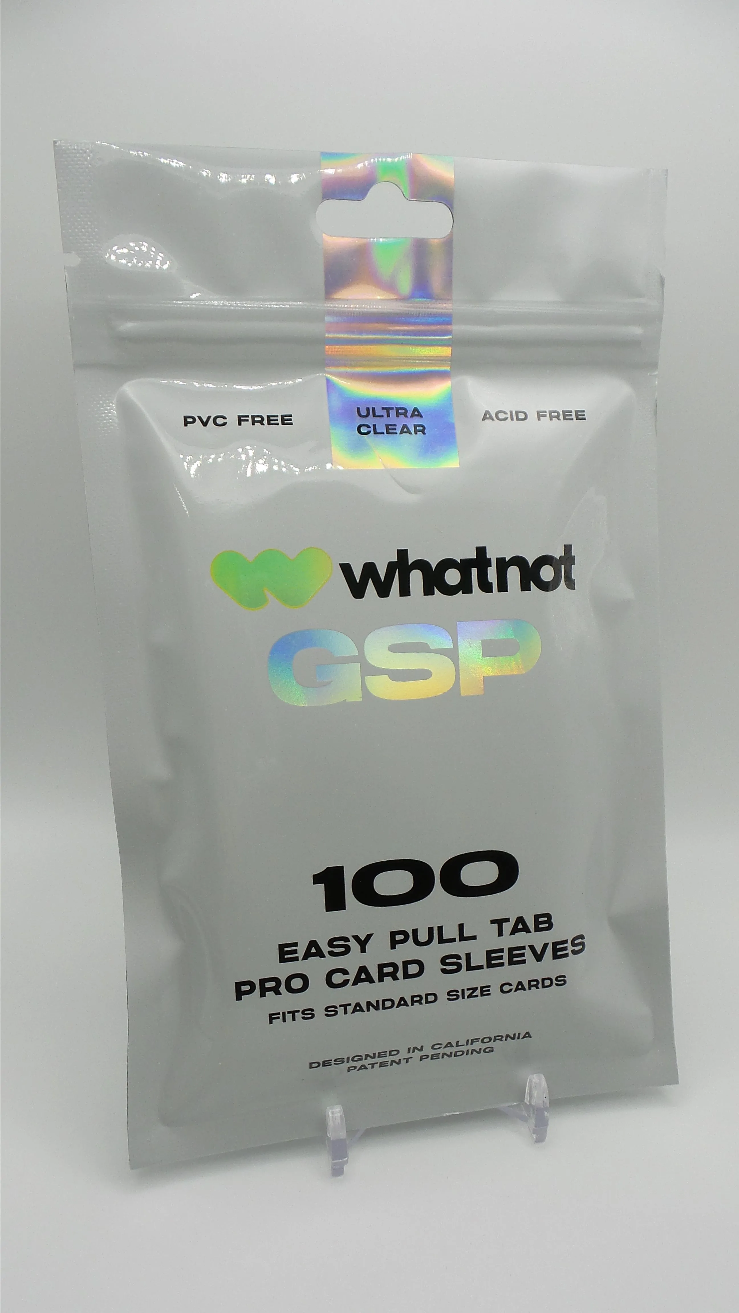 WhatNot GSP 100 Easy Pull Tab Pro Card Sleeves - Ultra Clear  Whatnot:  Shop, Sell, Connect