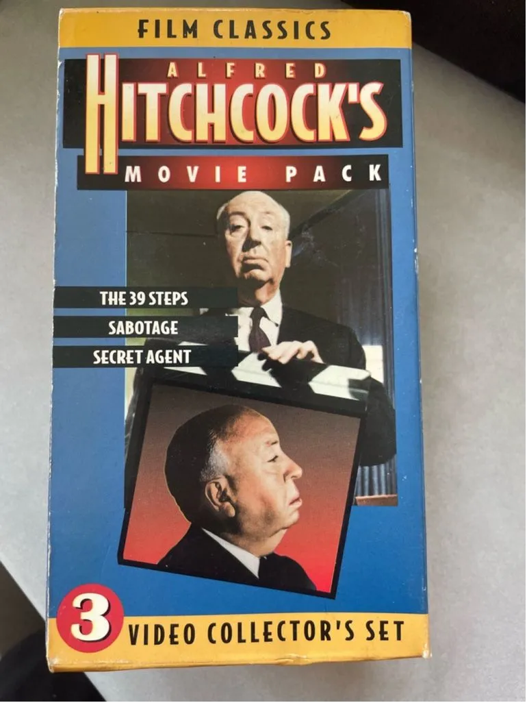 Product image for Alfred Hitchcock Movie Pack VHS Tape Set