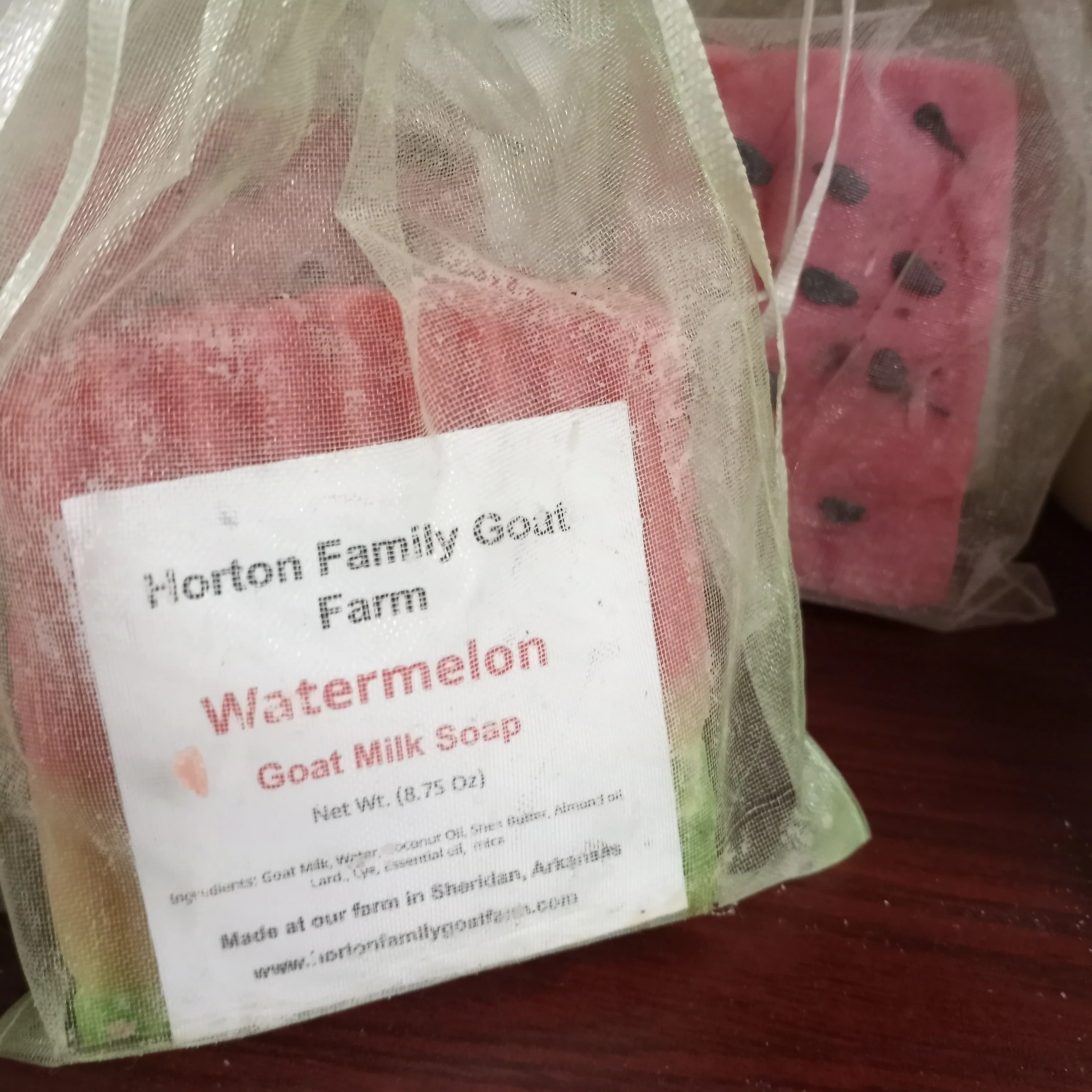 Product image for watermelon scent Goatmilk soap