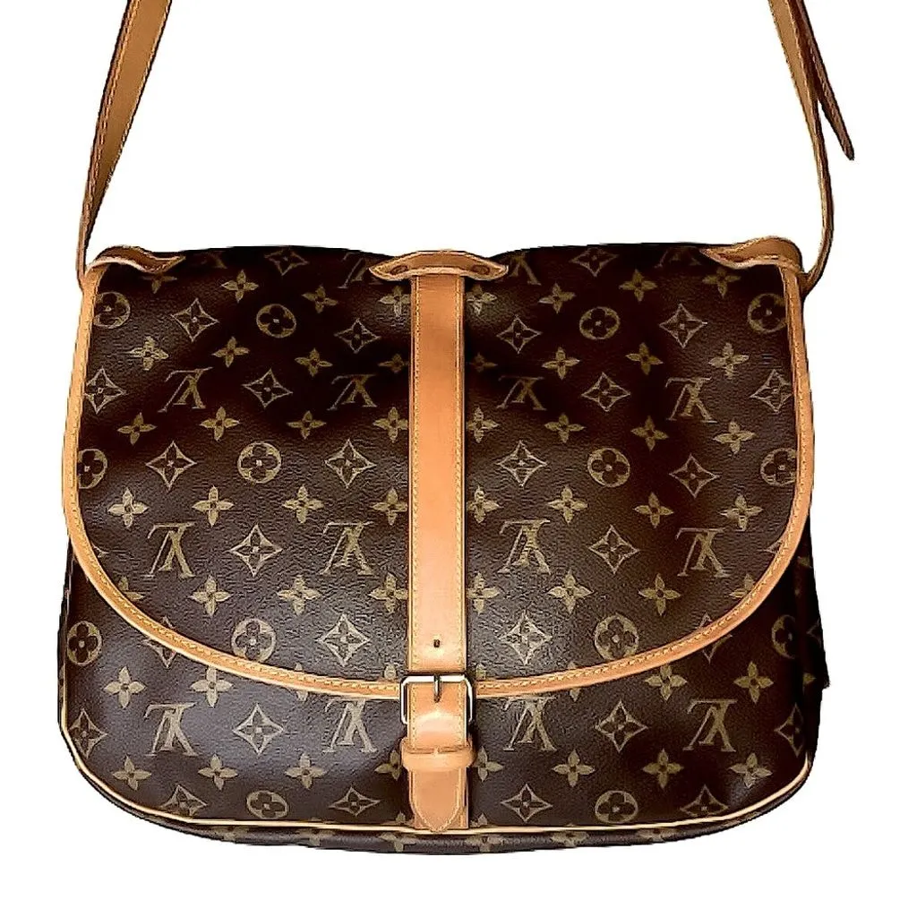 Product image for LOUIS VUITTON Monogram Saumur 35 Double Sided Bag COA, LV DUST Bag