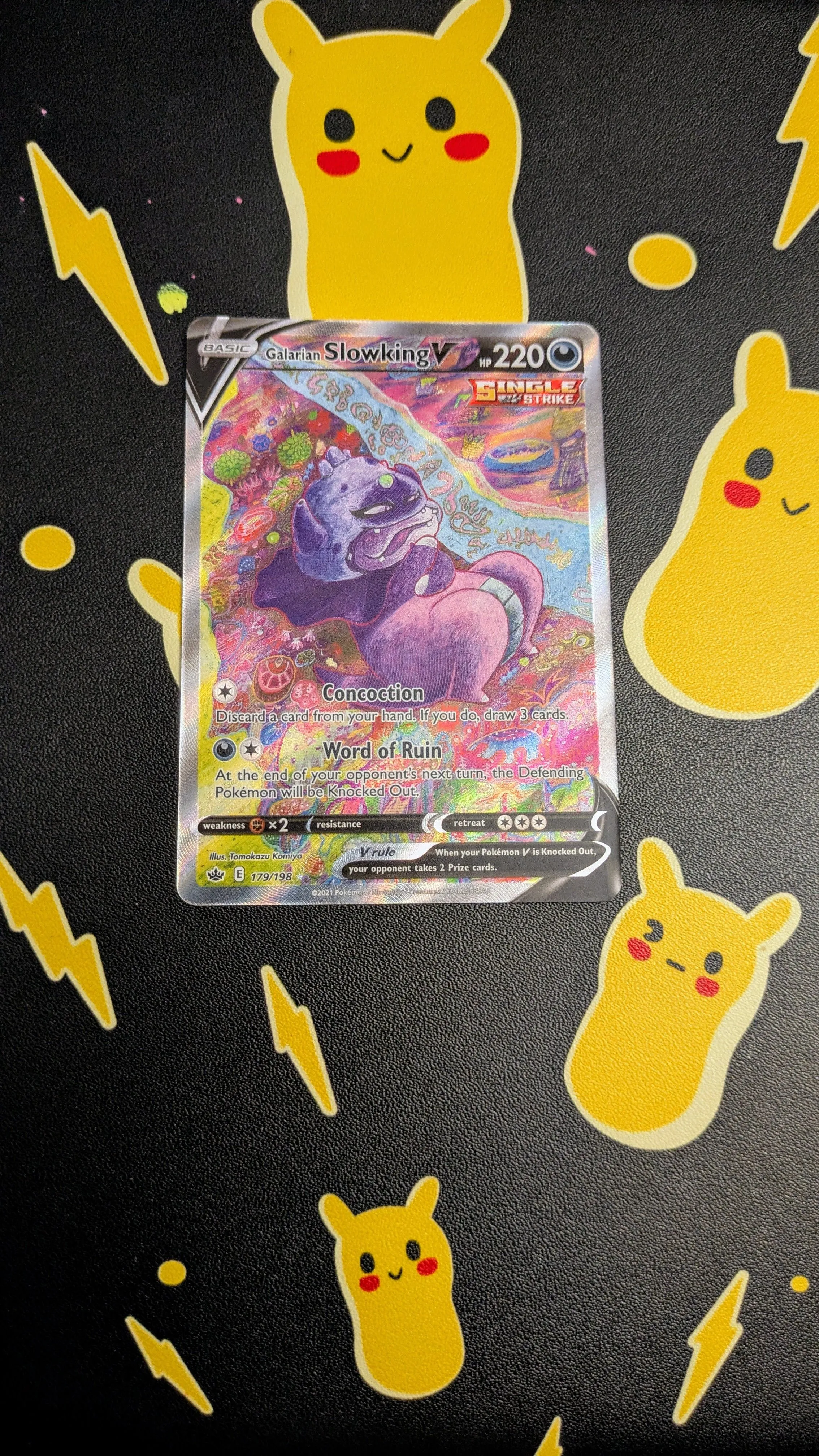 Product image for Pokemon - Galarian Slowking V #179 (3 Free Cards)