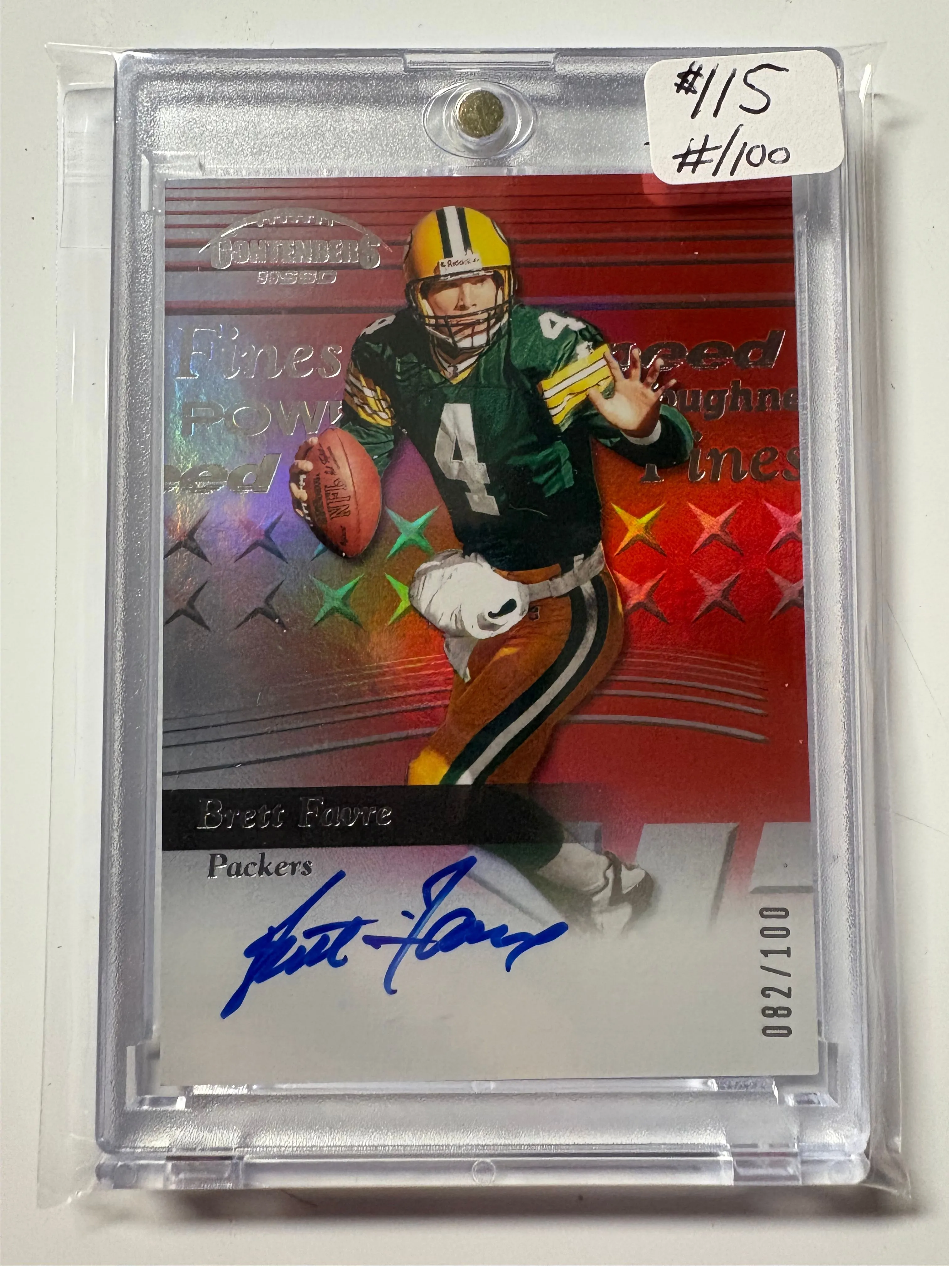 Product image for 2024 Panini Contenders Brett Favre Auto /100