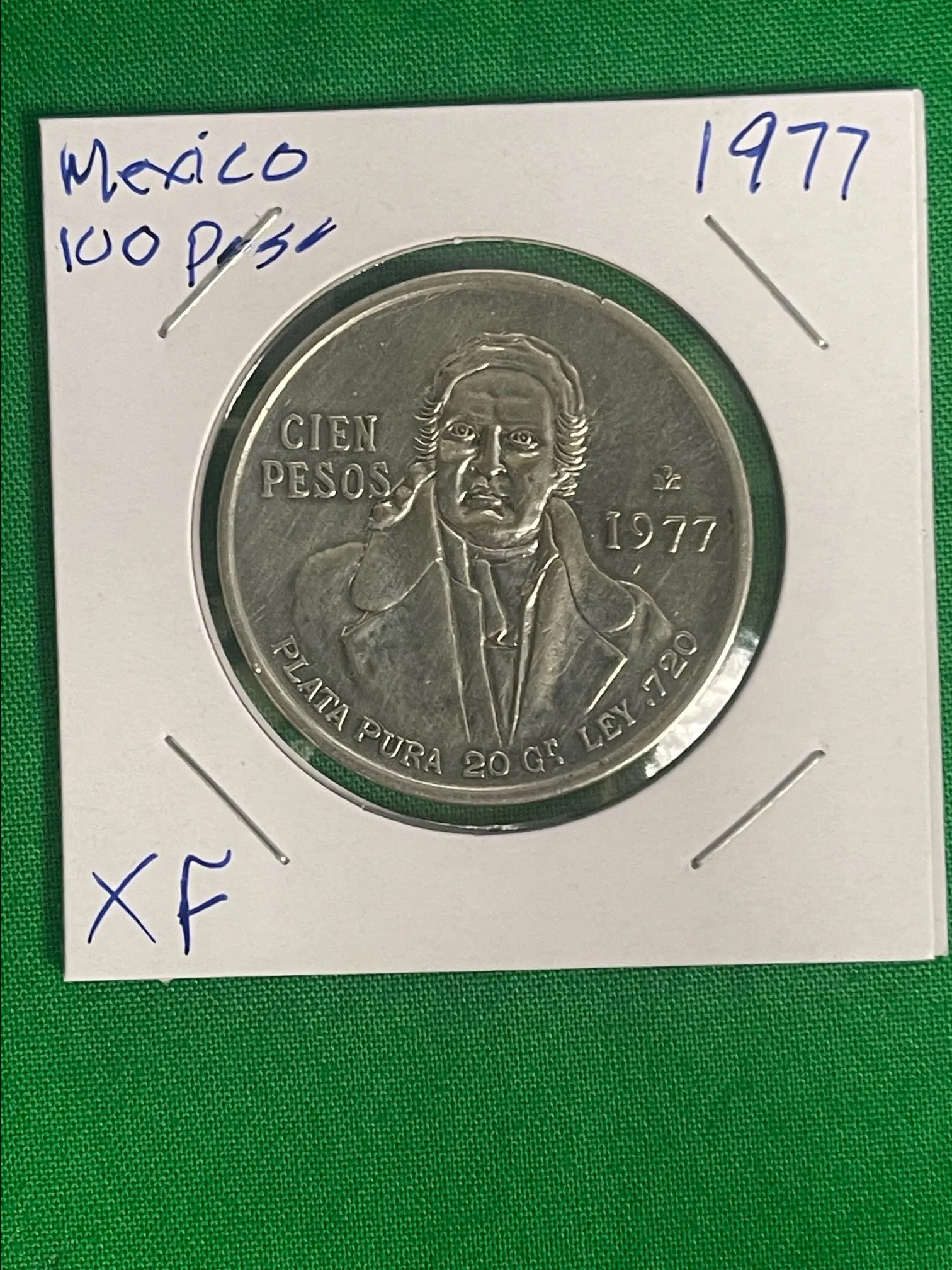 Product image for Mexico 100 Peso 1977 XF .720 AG
