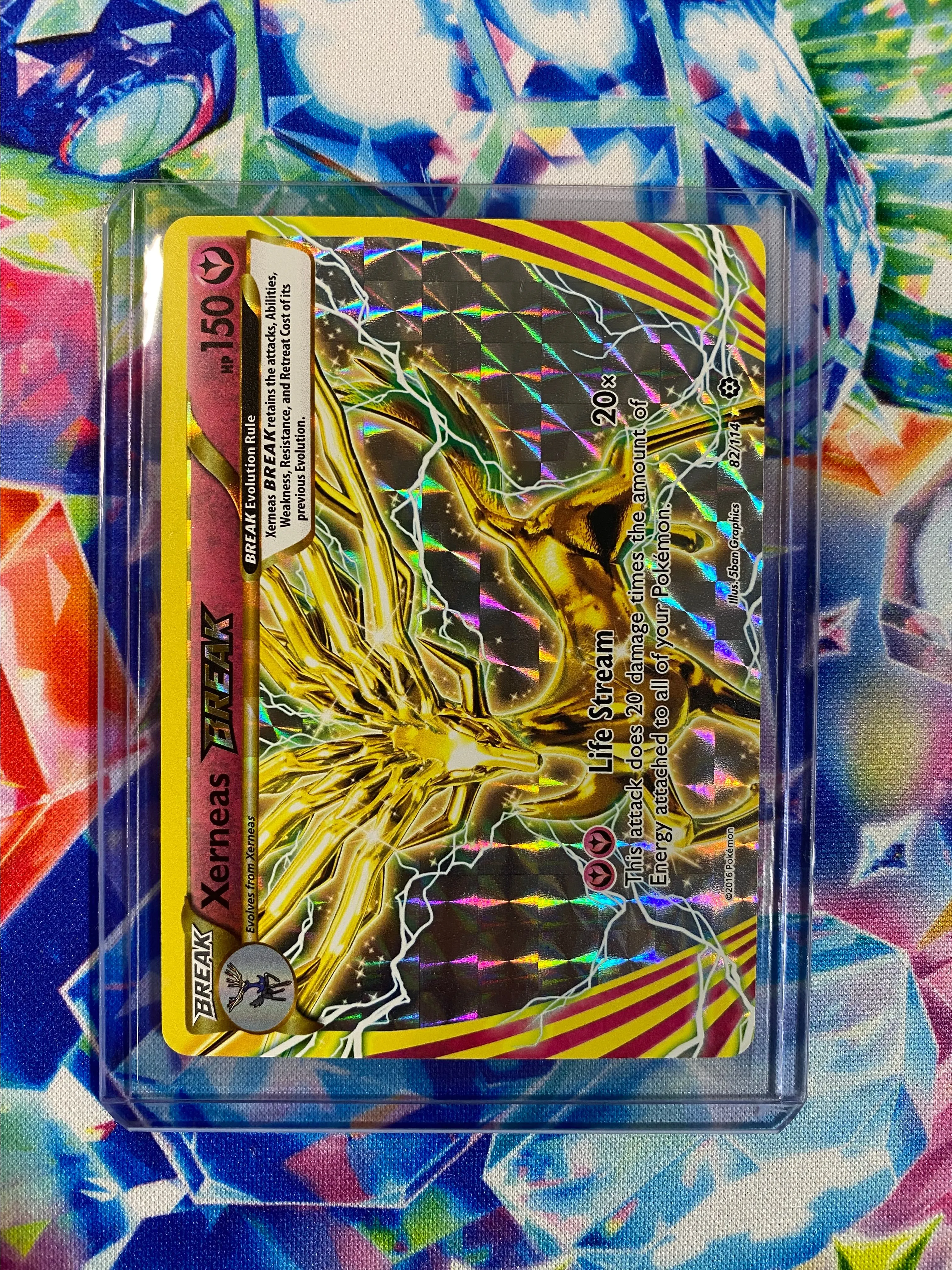 xerneas break pokemon card value XY11 Explosive Fighter 042/054 Xerneas BREAK Holo 1st Edition