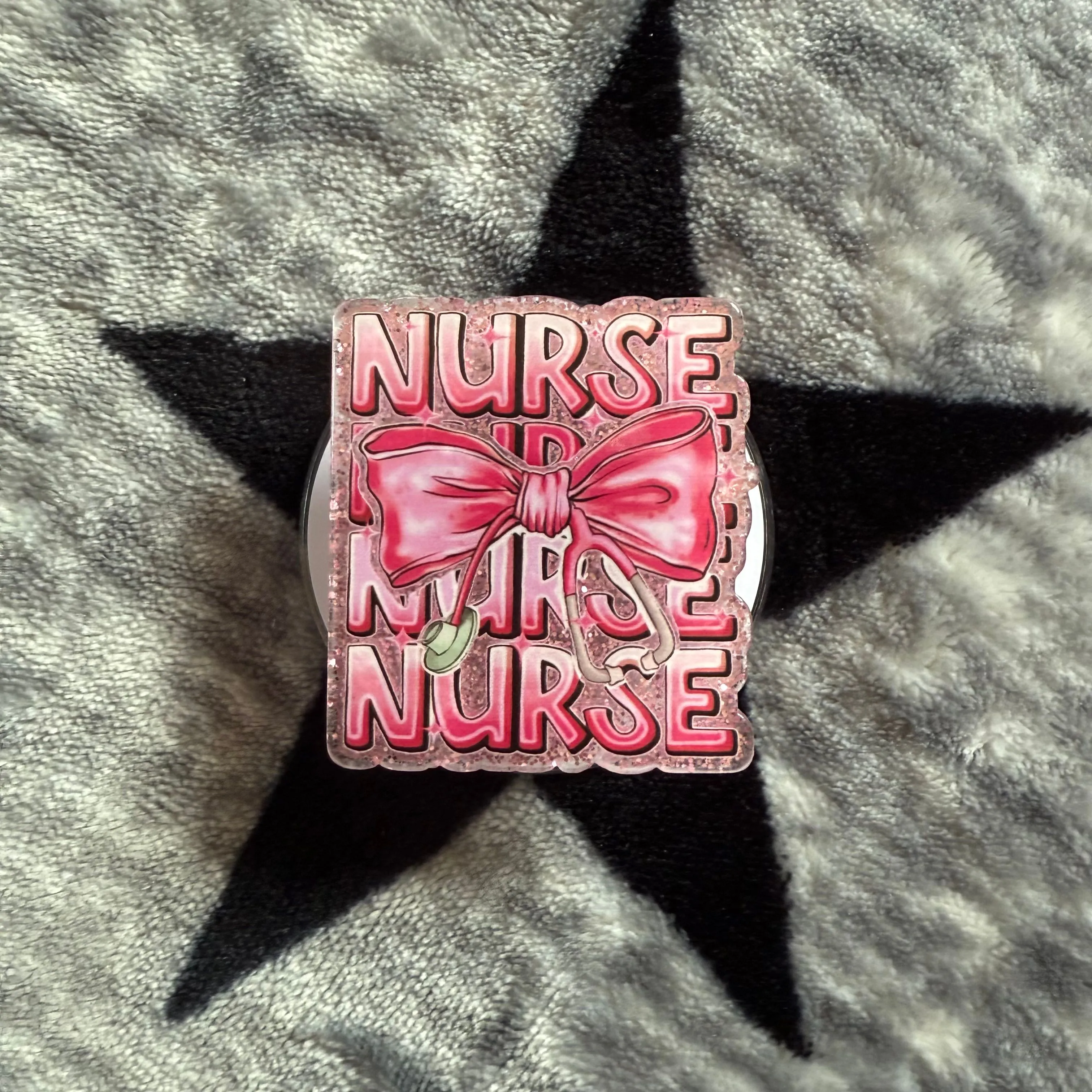 Product image for Pink Nurse Magnetic Phone Grip