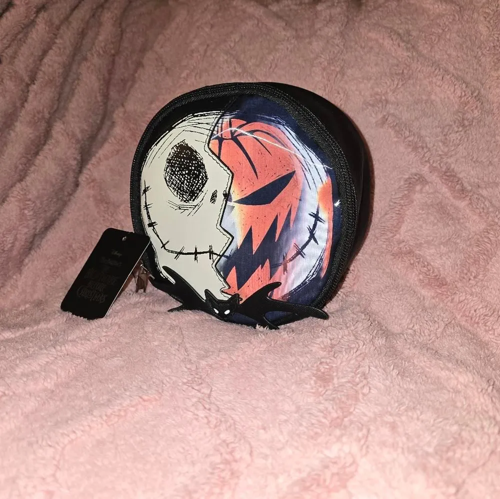 Product image for Disney Bioworld Jack Skellington Makeup Bag – NWT!