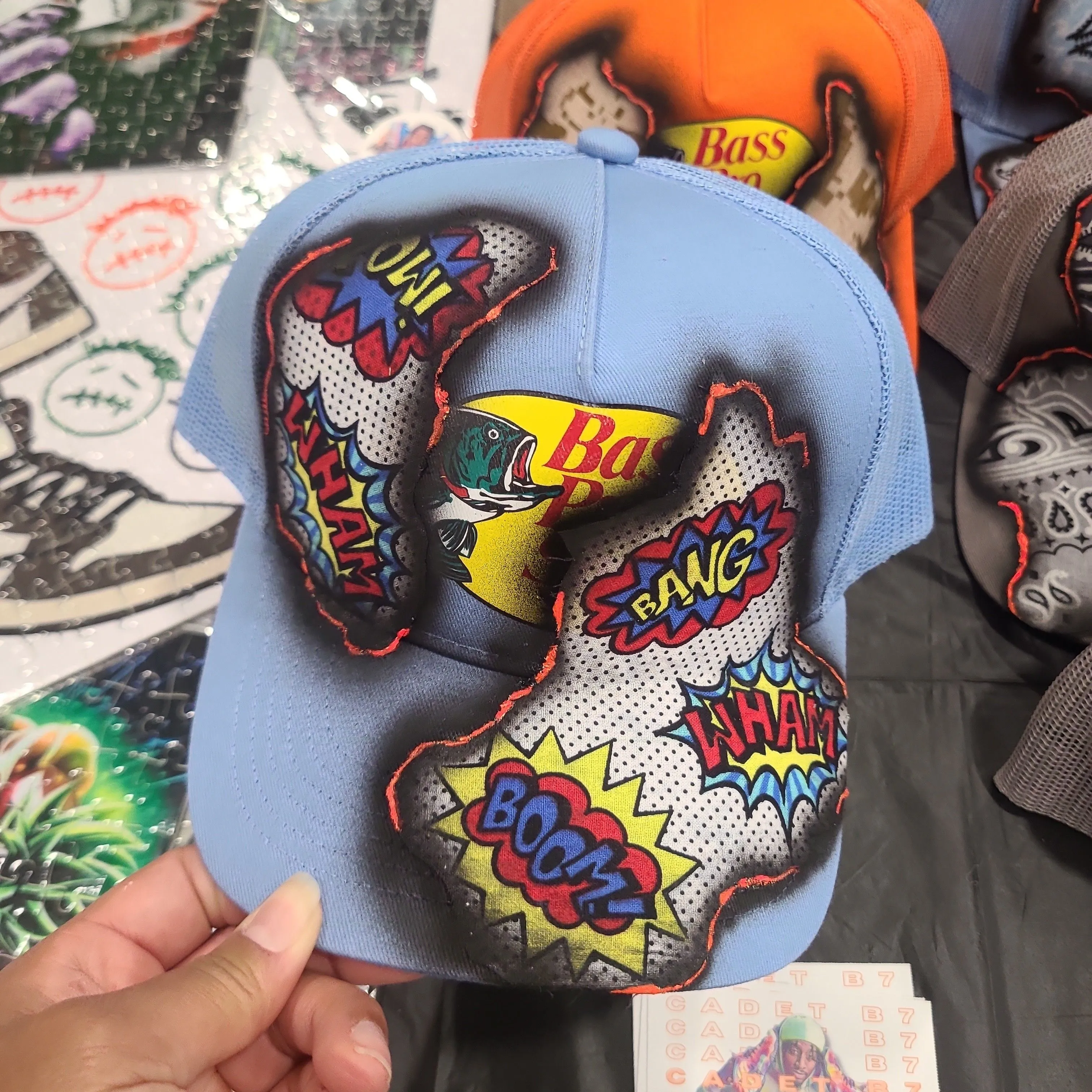 Product image for Custom Bass Pro Hat x Blue Comic