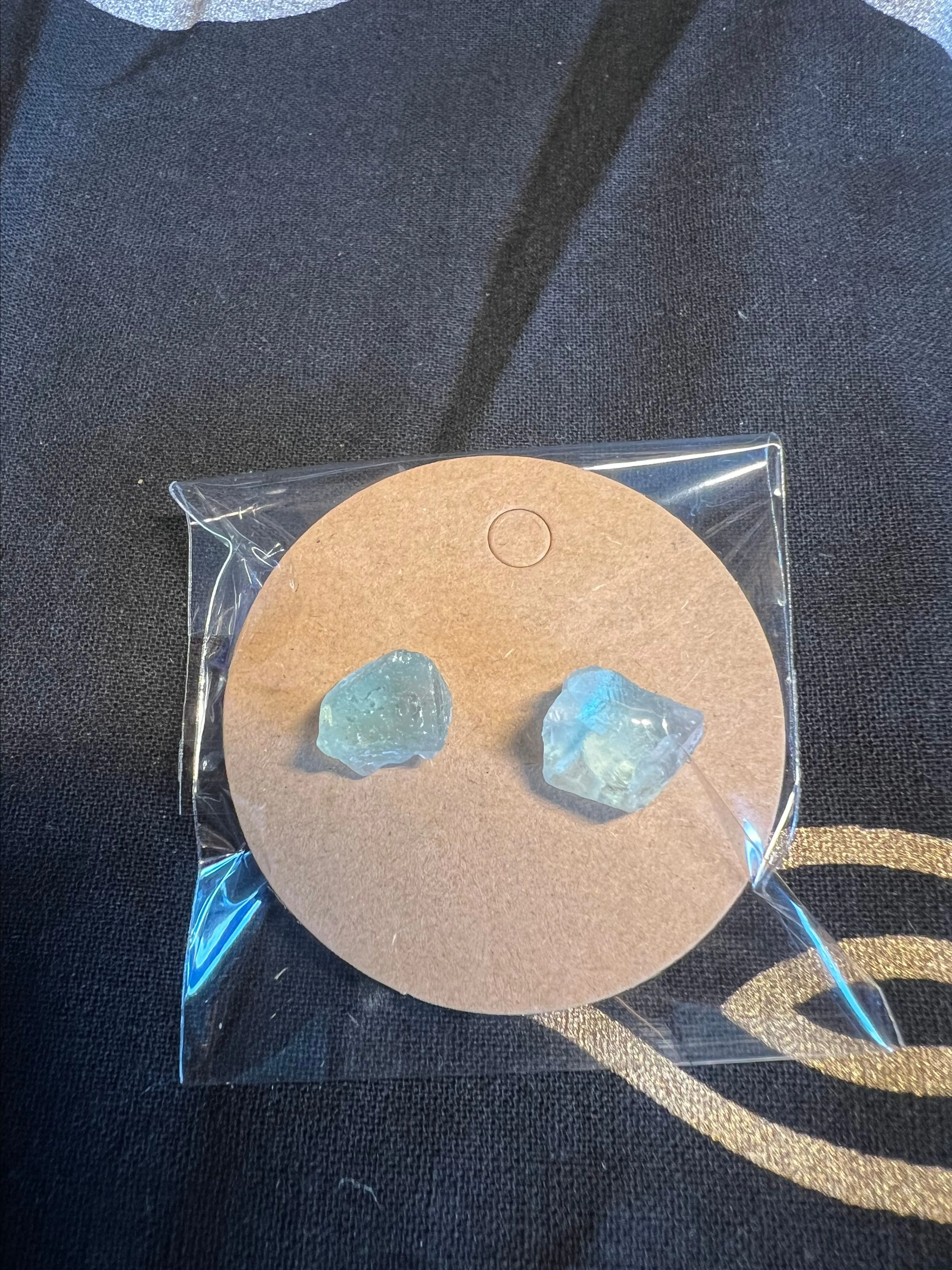 Product image for Raw Fluorite Studs