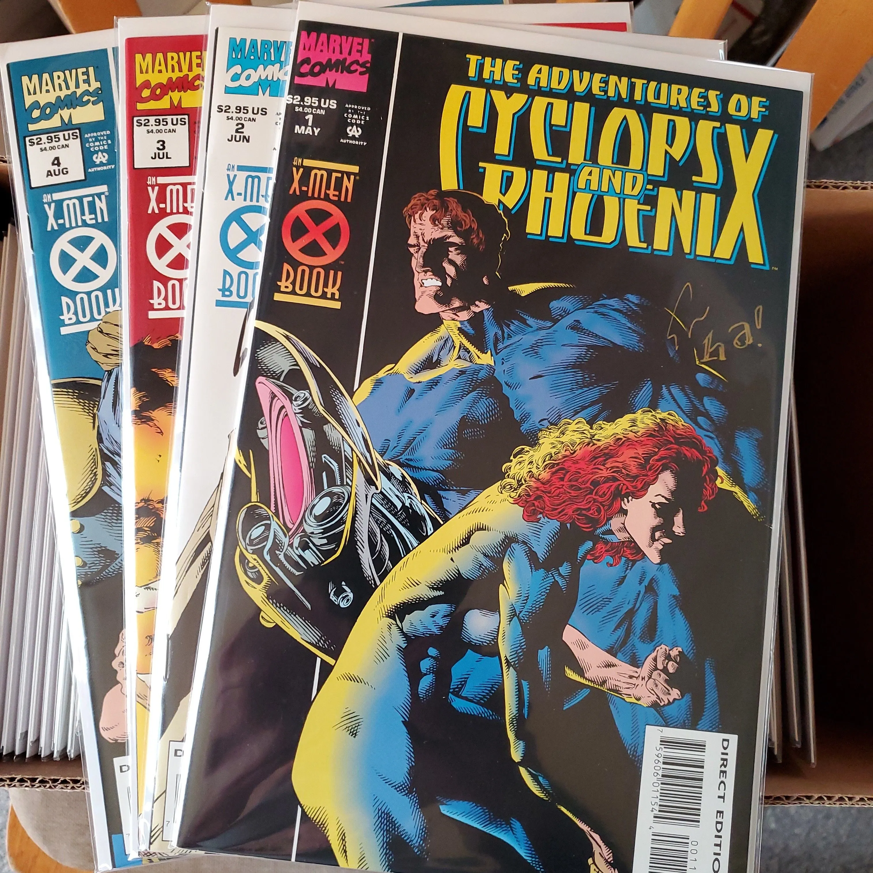 Product image for The Adventures of Cyclops and Phoenix signed set. WAS $20, NOW $15!!!!