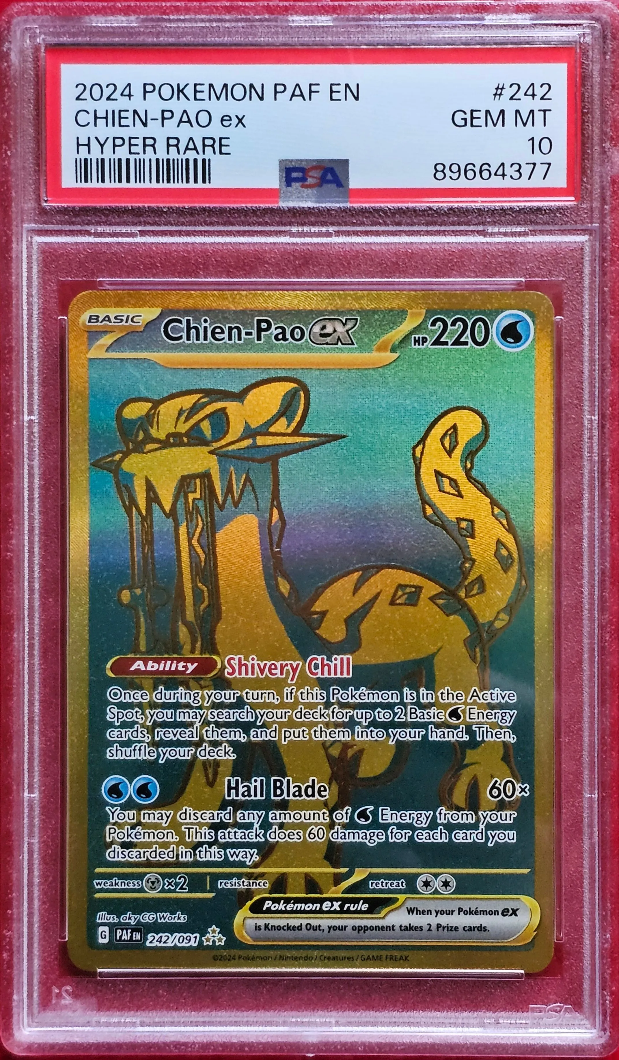 paldean fates hyper rare cards Miraidon EX Hyper Rare PSA 9 Pokémon Paldean Fates – Cardtreasure.ch main image 0