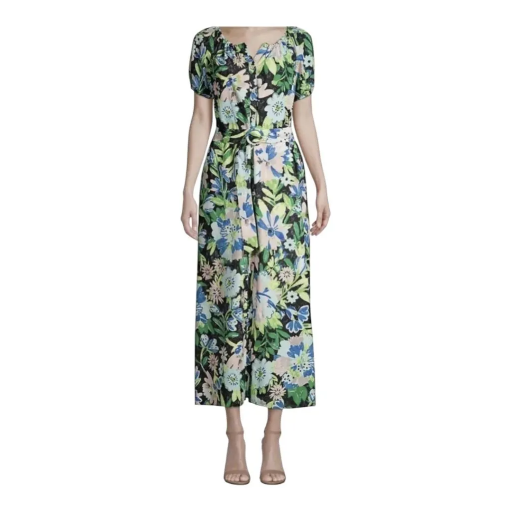 Product image for Women's Kate Spade Floral Dress XXL Black Blue