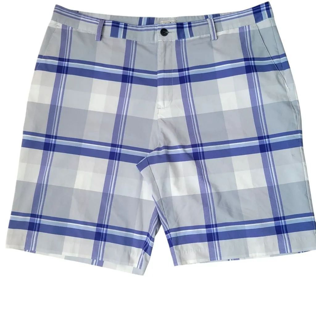 Product image for Adidas Plaid Men's Shorts Size 38 Inseam 10" Excellent Condition Pre-owned