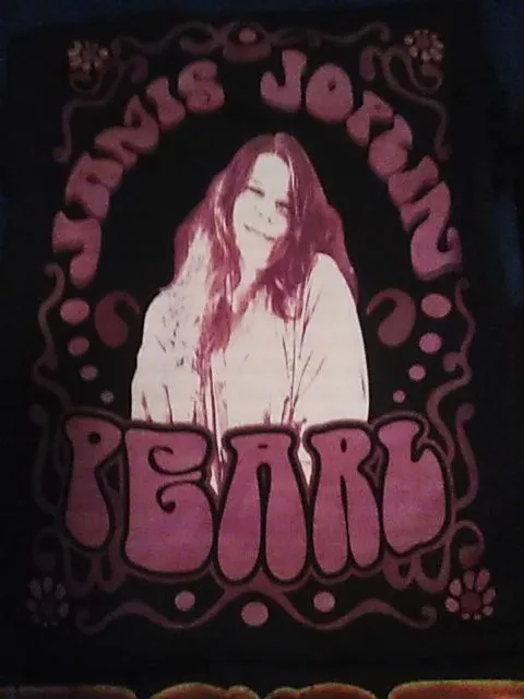 Product image for JJ2. T-Shirt Janis Joplin Pearl XL Black NWT