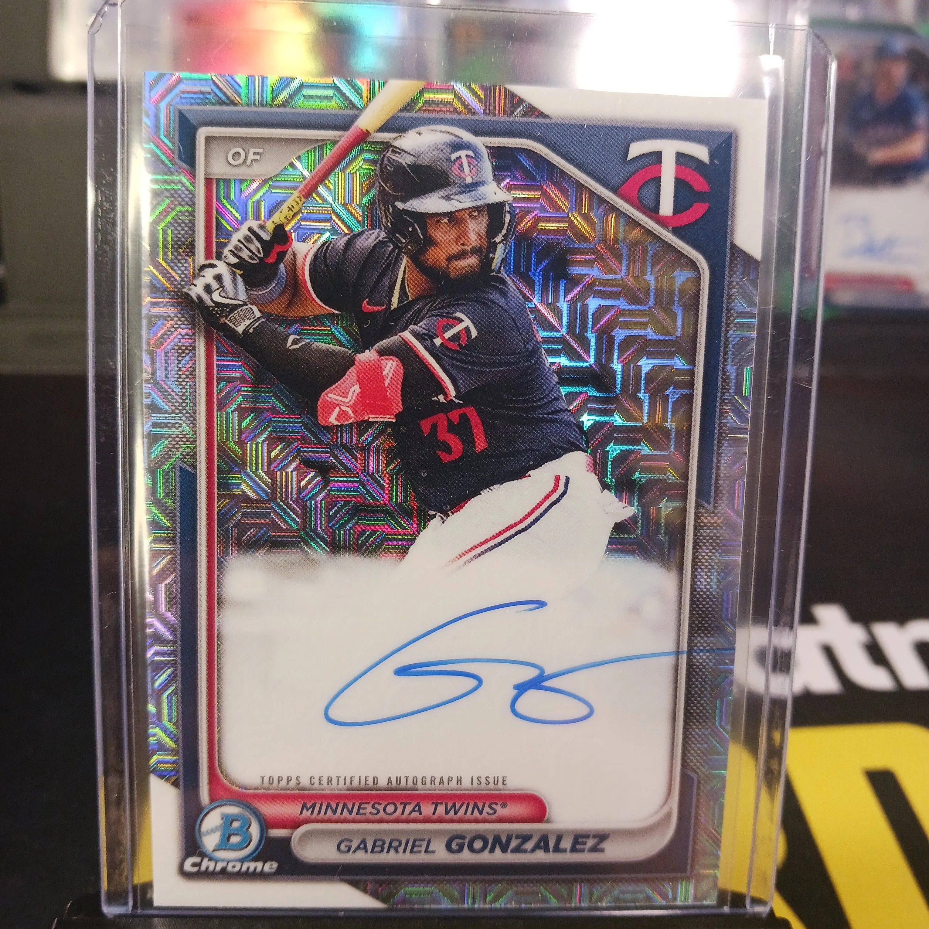 Product image for GABRIEL GONZALEZ 2024 Bowman Chrome Baseball Mega Box Mojo AUTO TWINS