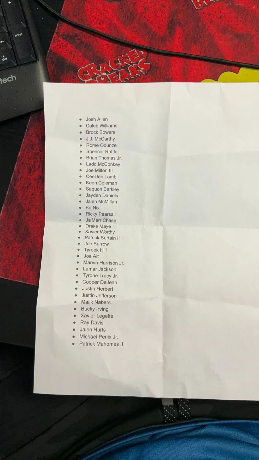 Product image for CHASER LIST NOT IN ORDER DO NOT BUY