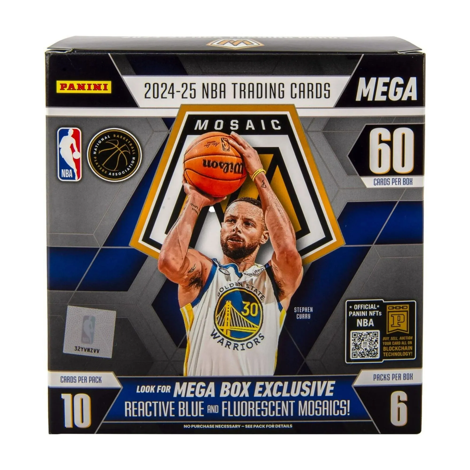 Product image for 2024-25 Mosaic Basketball NBA Mega Box Pack - 1 Pack