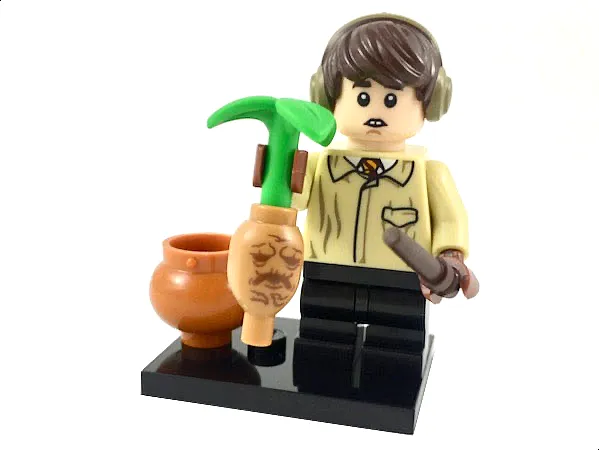 Product image for LEGO, CMF, Neville Longbottom, Harry Potter, Series 1 (Complete Set with Stand and Accessories)