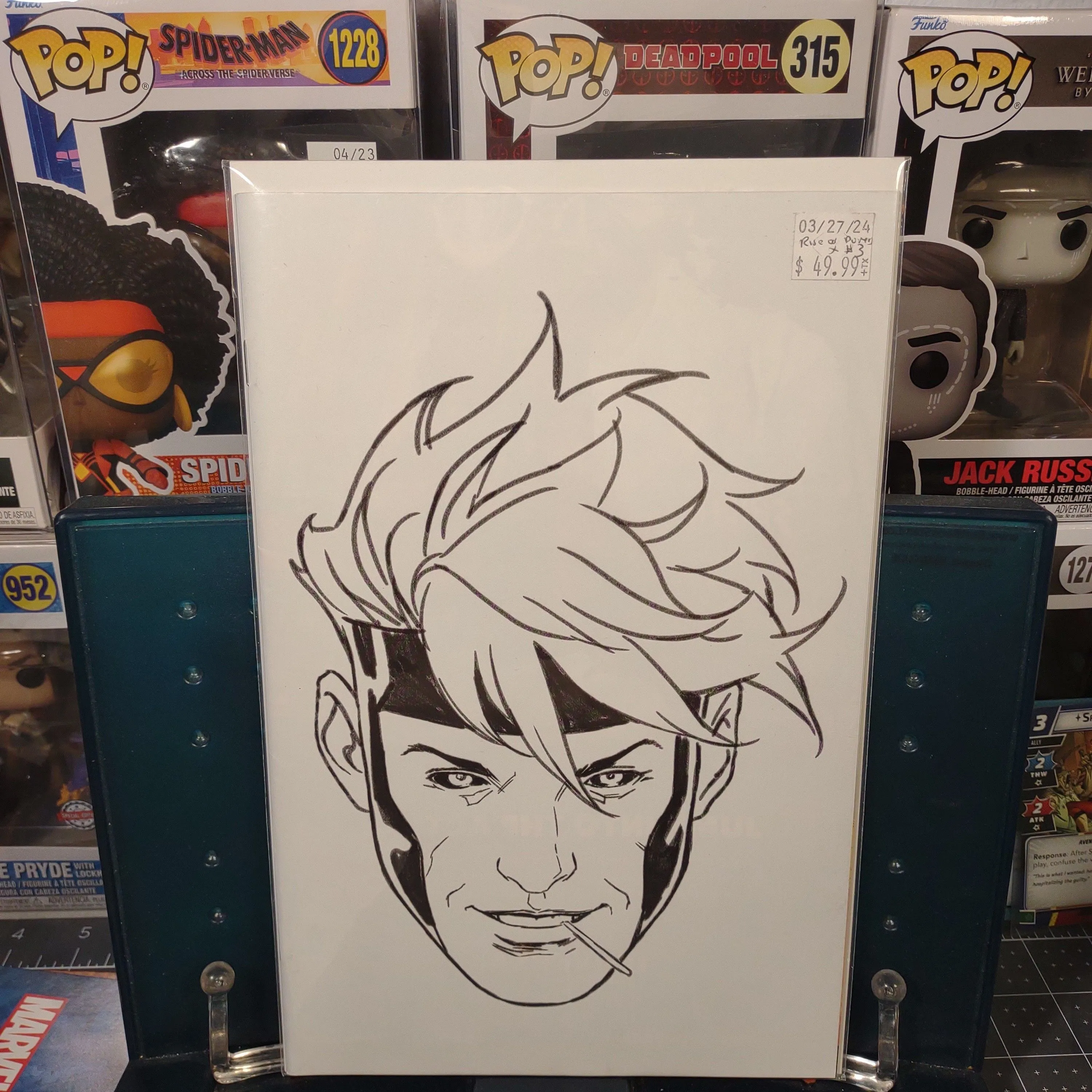 Product image for Rise of the Powers of X #3 Mark Brooks 1:50 Headshot Sketch Virgin Variant 