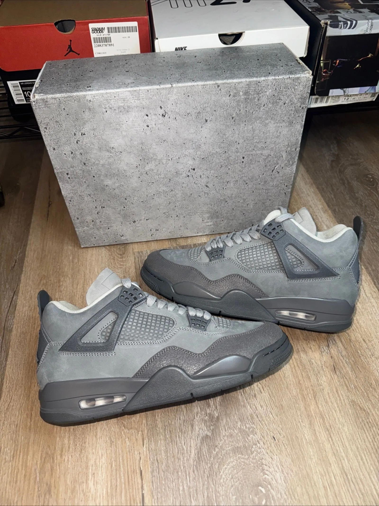 Product image for JORDAN 4 WET CEMENT SIZE 10