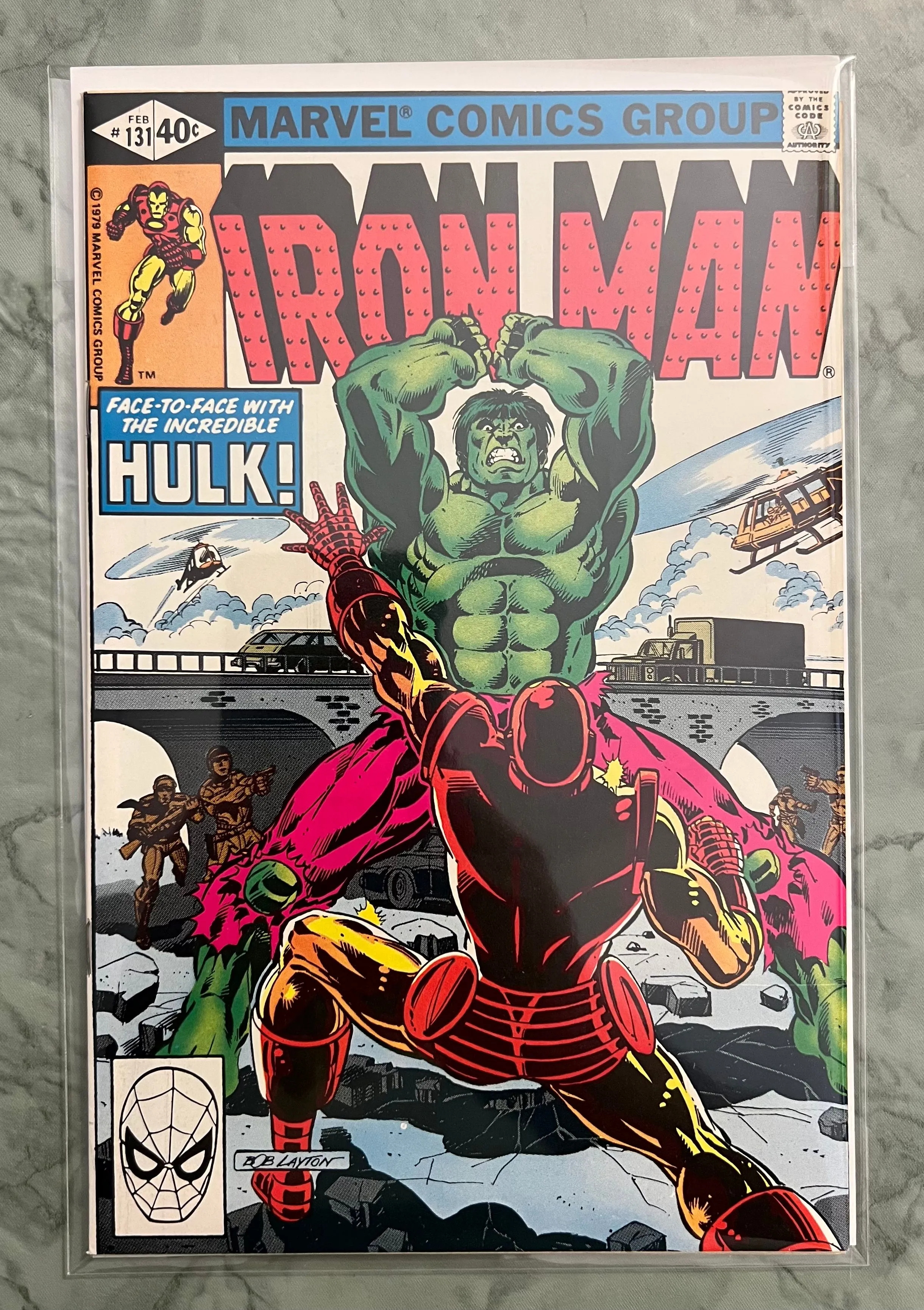 Product image for IRON MAN 131 BATTLES THE HULK 1980