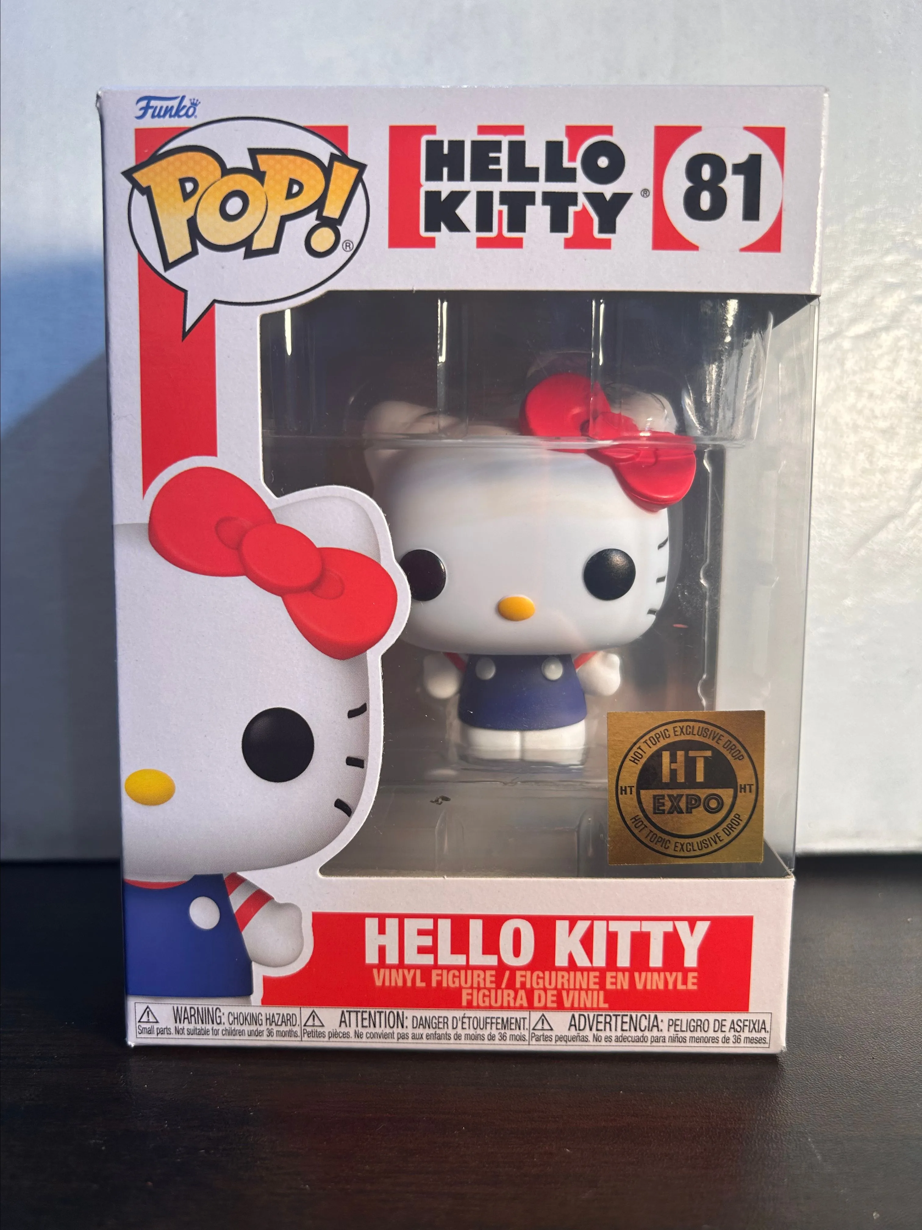 Product image for Hello Kitty Hot Topic Excl Drop Funko Pop 81 With Protector