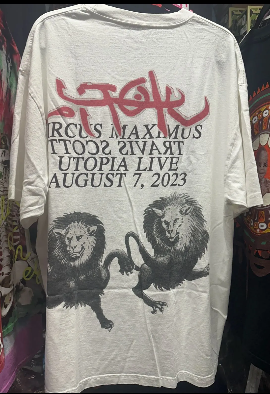 Product image for Travis Scott Circus Maximus Live Tee I White size XXL