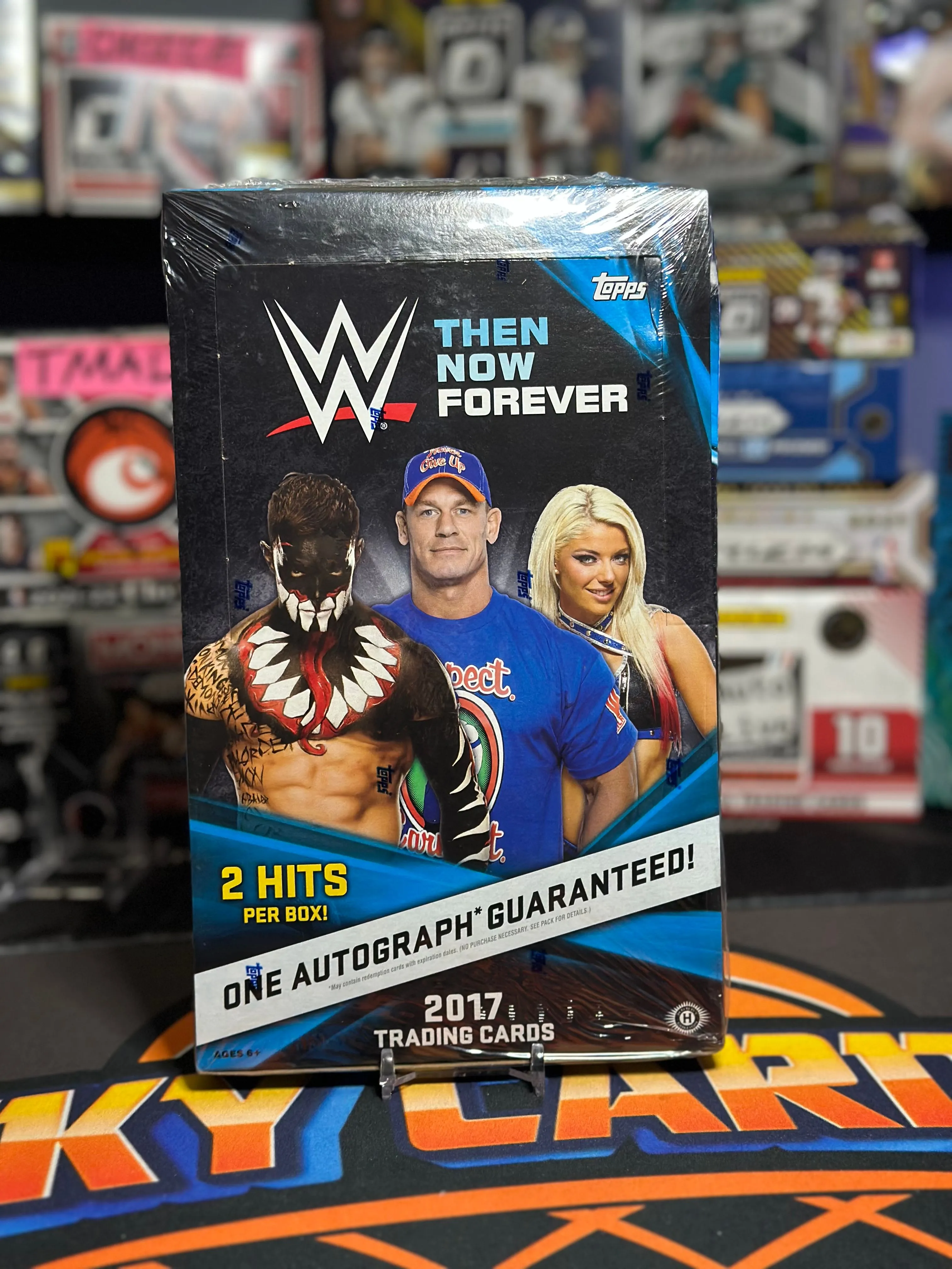 Product image for 1 2017 Topps WWE Then, Now, Forever Hobby Pack(2 Hits Live)