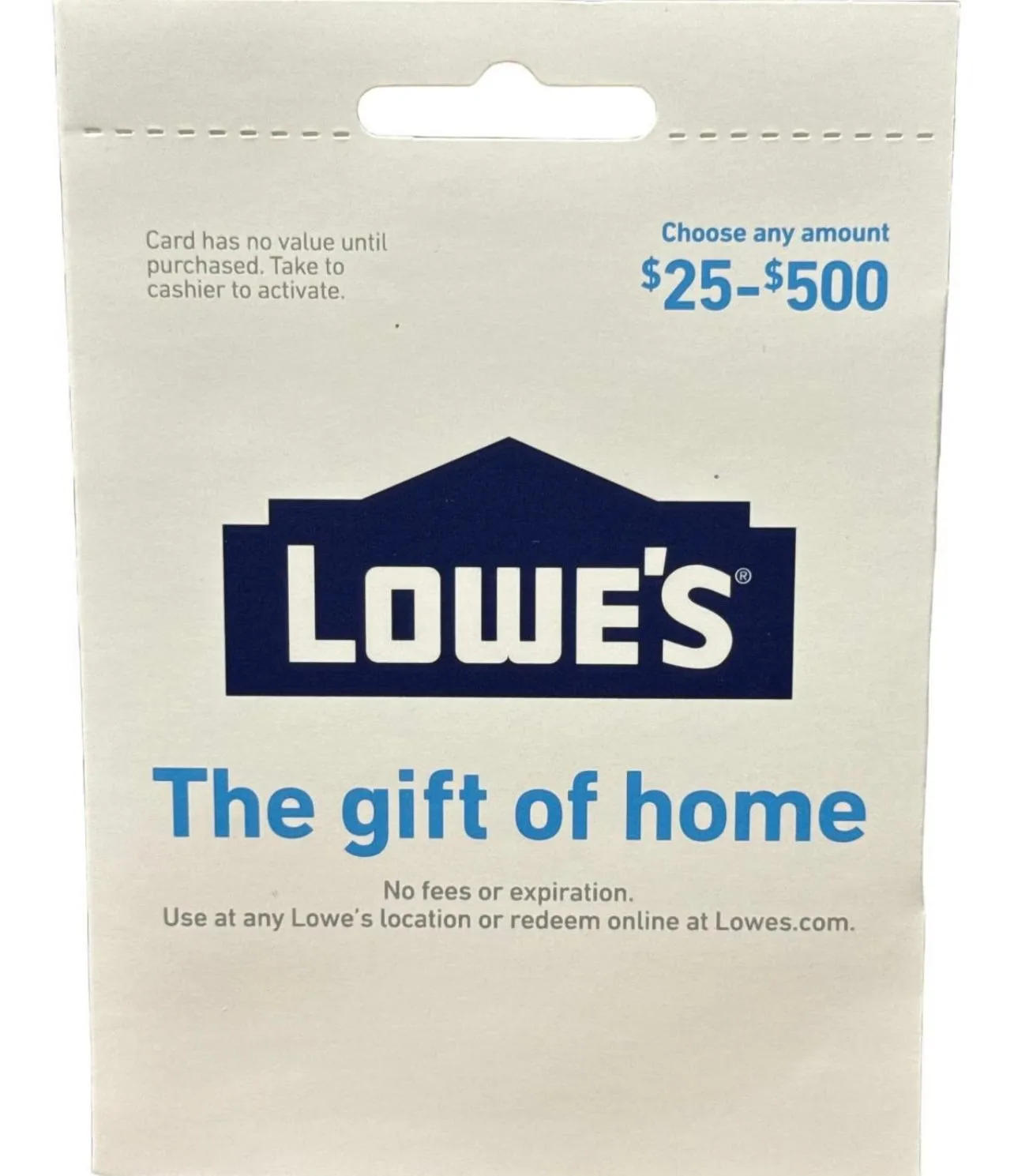 Product image for 1. Gift & Sponsor a $25 Lowe's Gift Card to our Friends