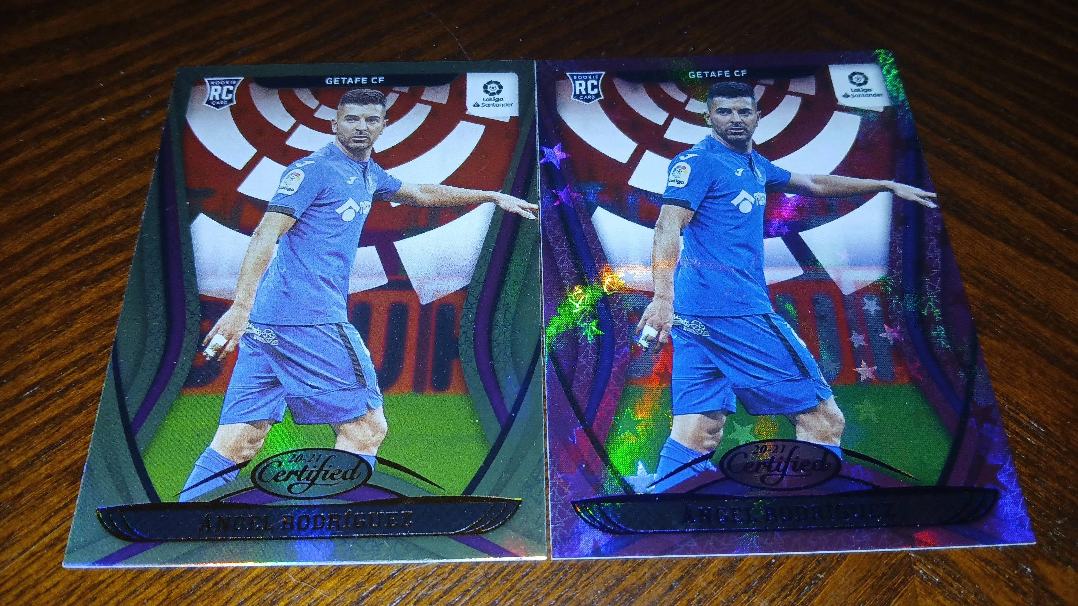 Product image for 2020-21 Panini Chronicles Certified La Liga Soccer Angel Rodriguez 2 Card Rookie Lot 1 PARALLEL 