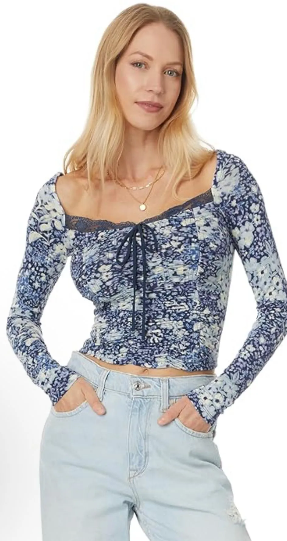 Product image for 50 Free People Top Sz L NWT MSRP $68