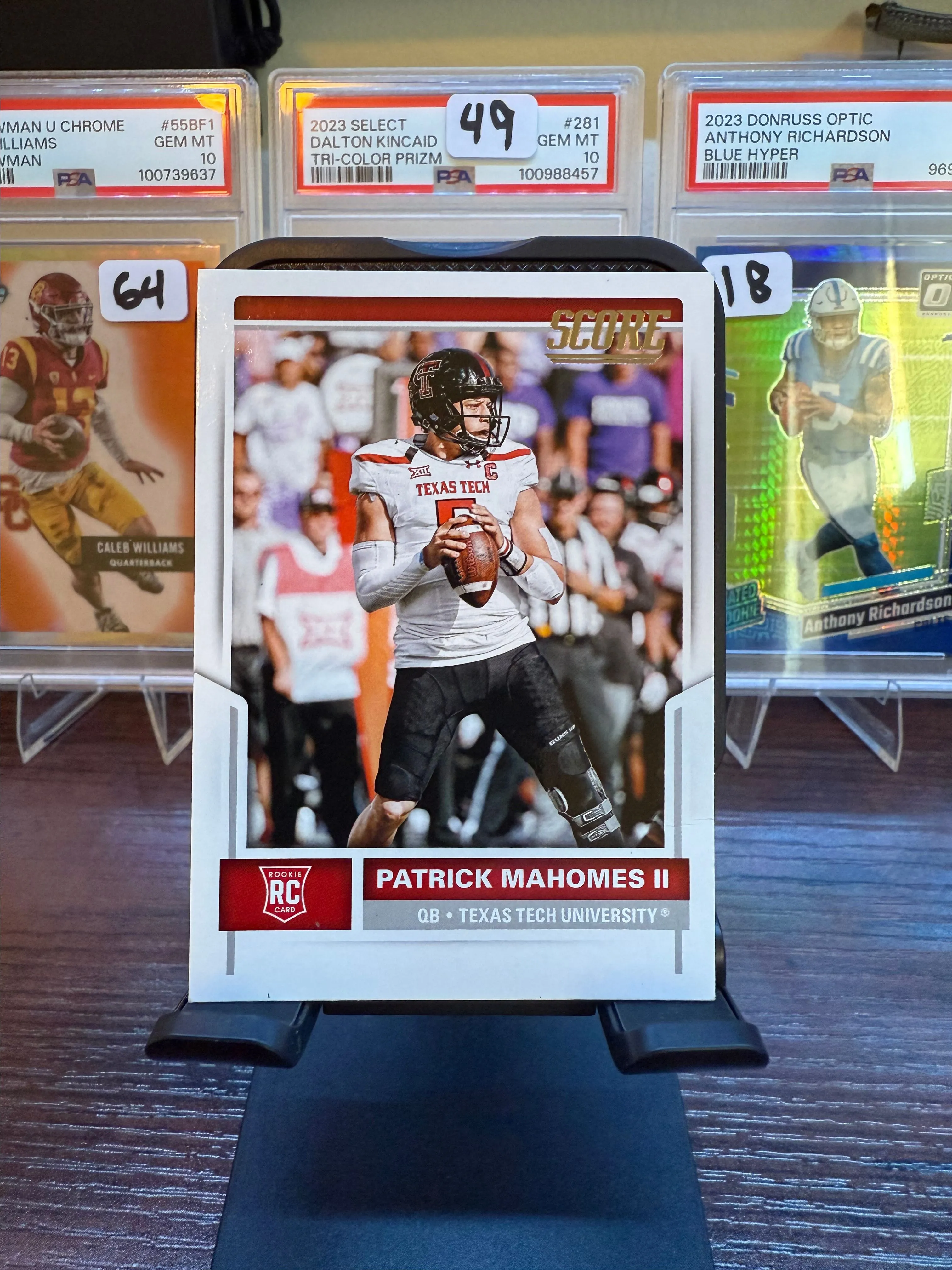 Product image for 2017 Score Patrick Mahomes Rookie Card