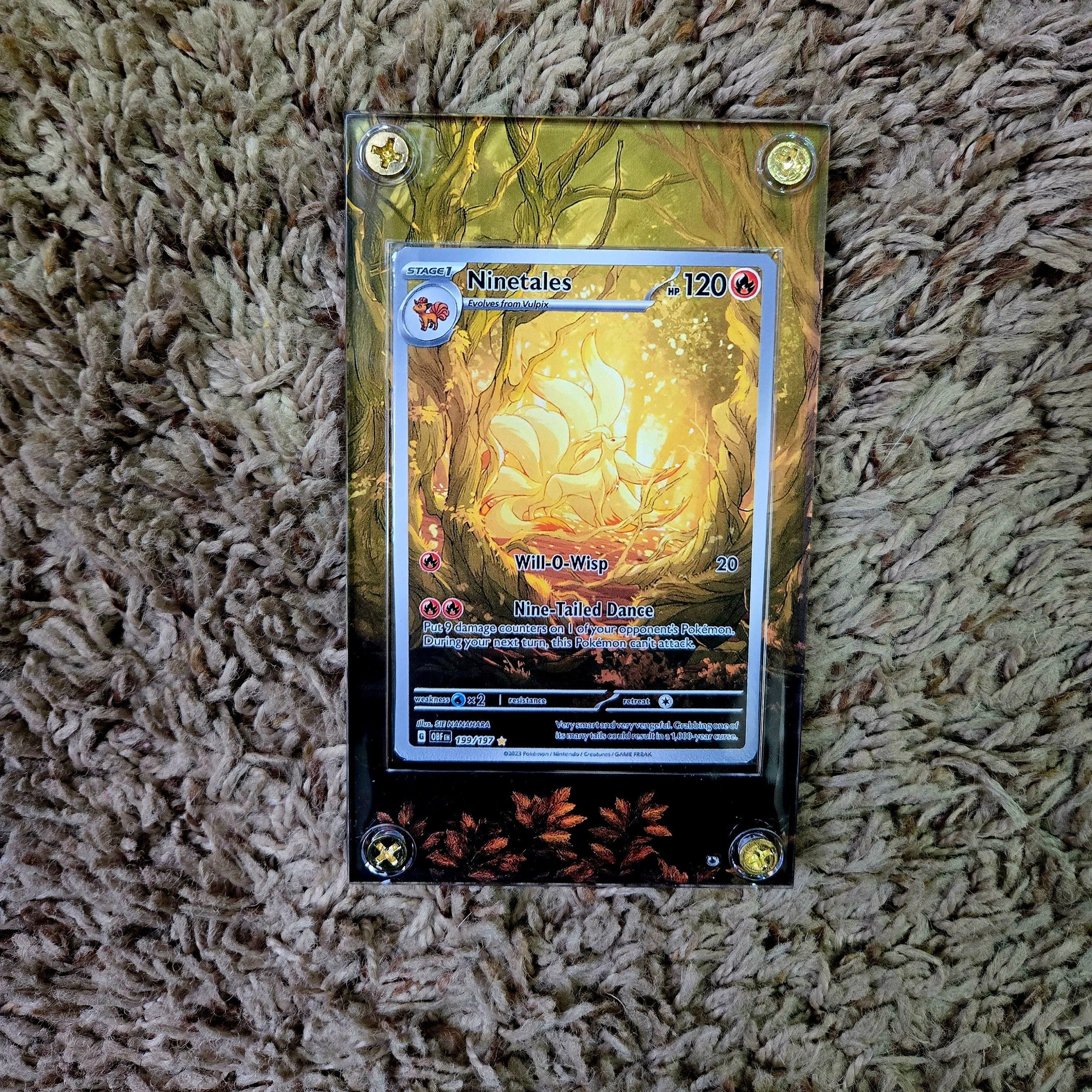 gold ninetales pokemon card 151 PokeArtica AI Artwork Custom Card main image 1