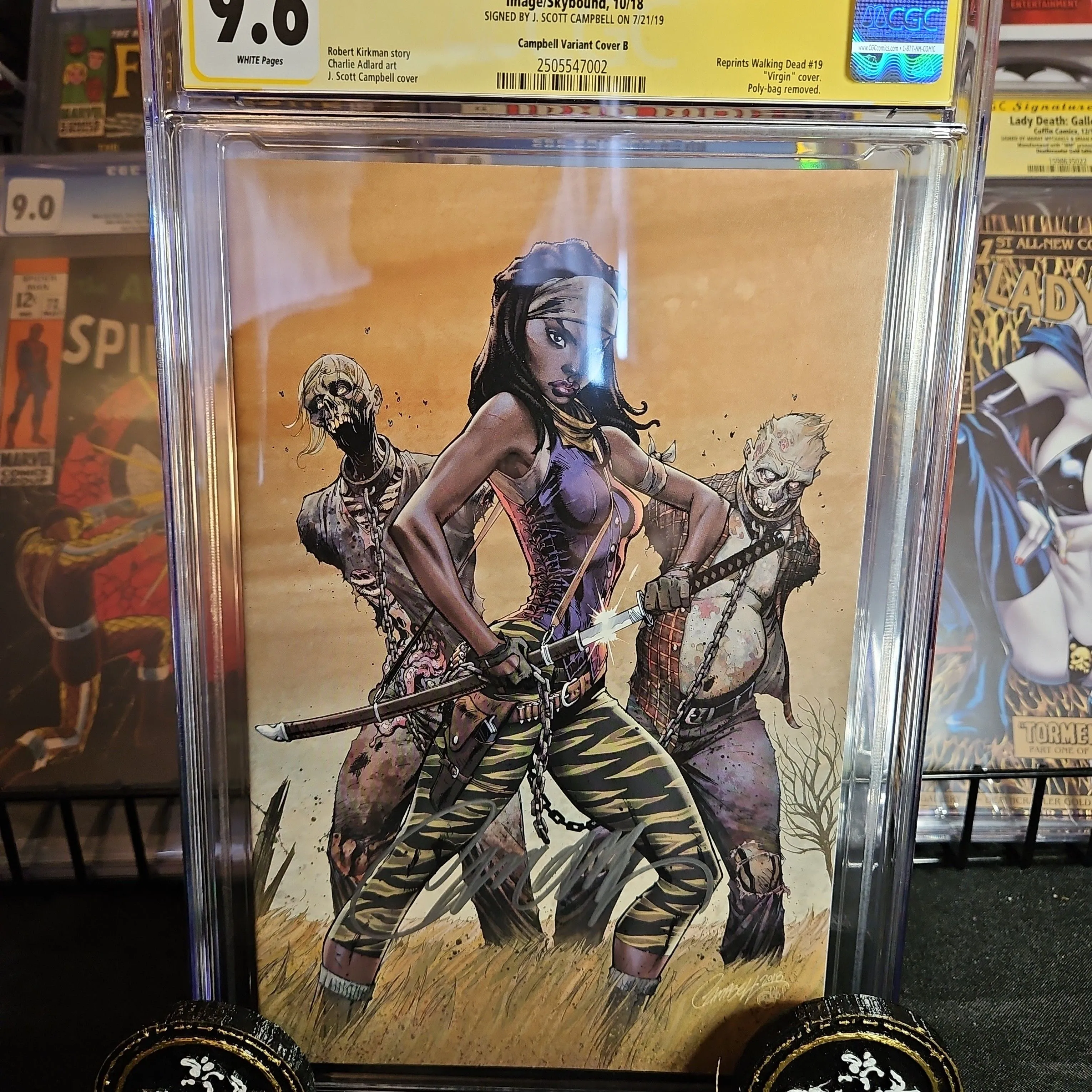 Product image for Walking Dead 15th Anniversary Edition 19 Campbell Variant Cover B CGC 9.6 2018